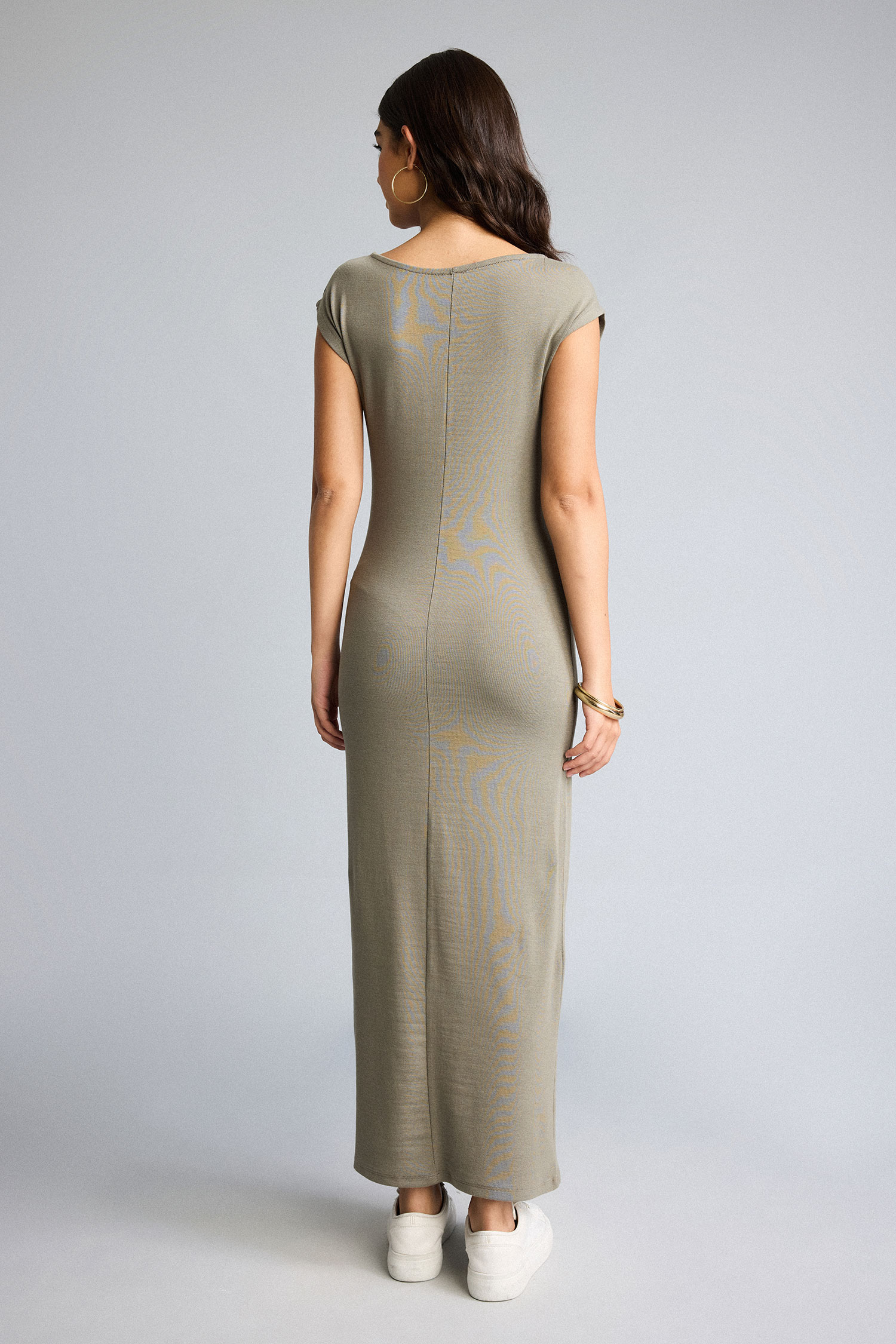DeFacto Bodycon Modal Kısa Kollu Maxı Elbise görsel 7