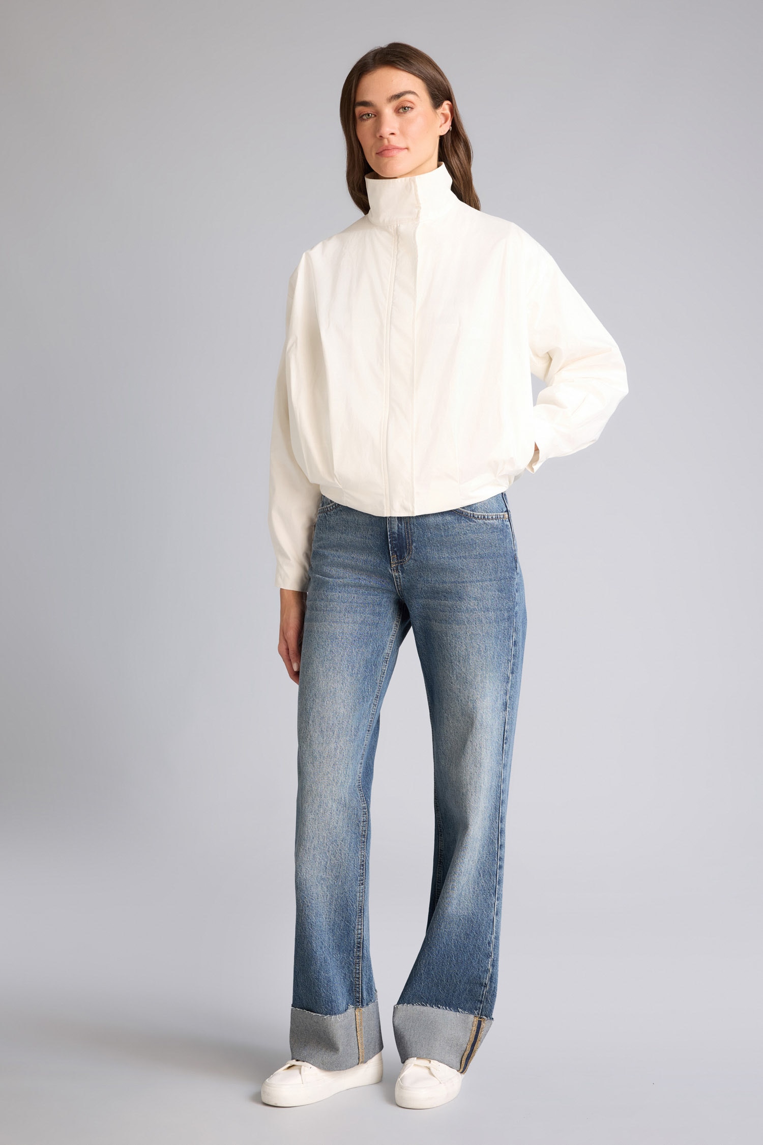 DeFacto Balloon Fıt Poplin Blazer Ceket görsel 2