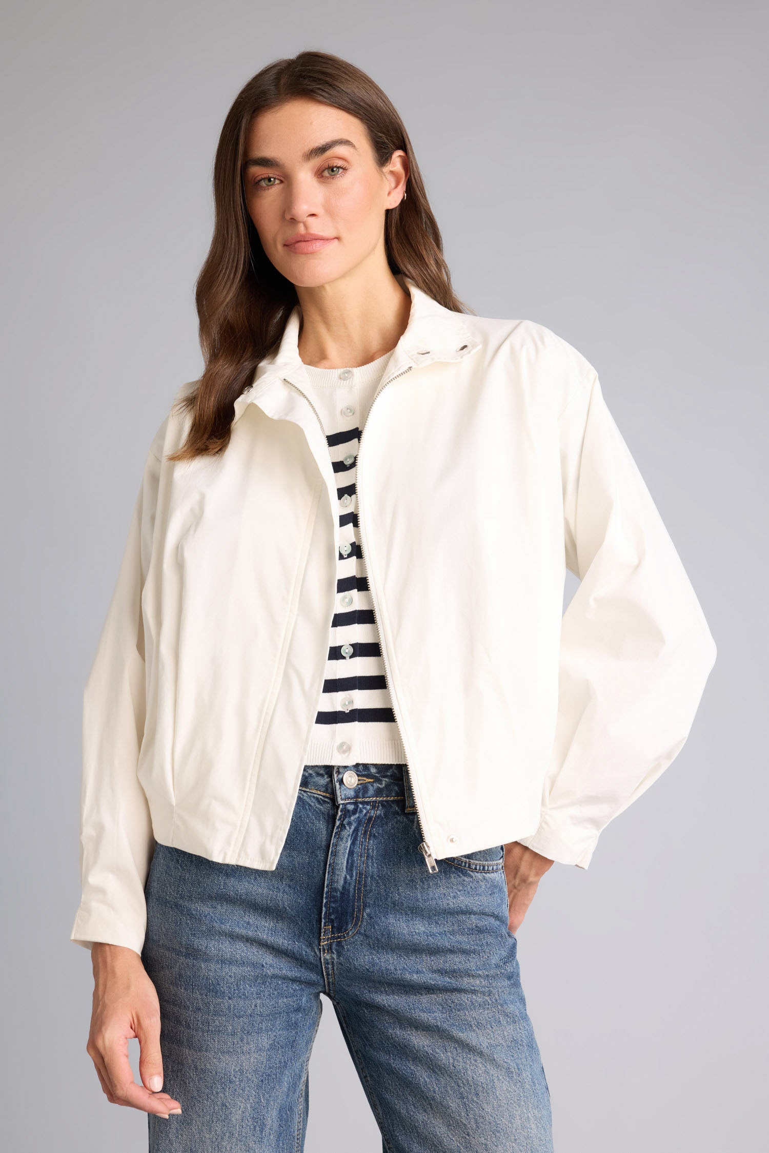 DeFacto Balloon Fıt Poplin Blazer Ceket görsel 4