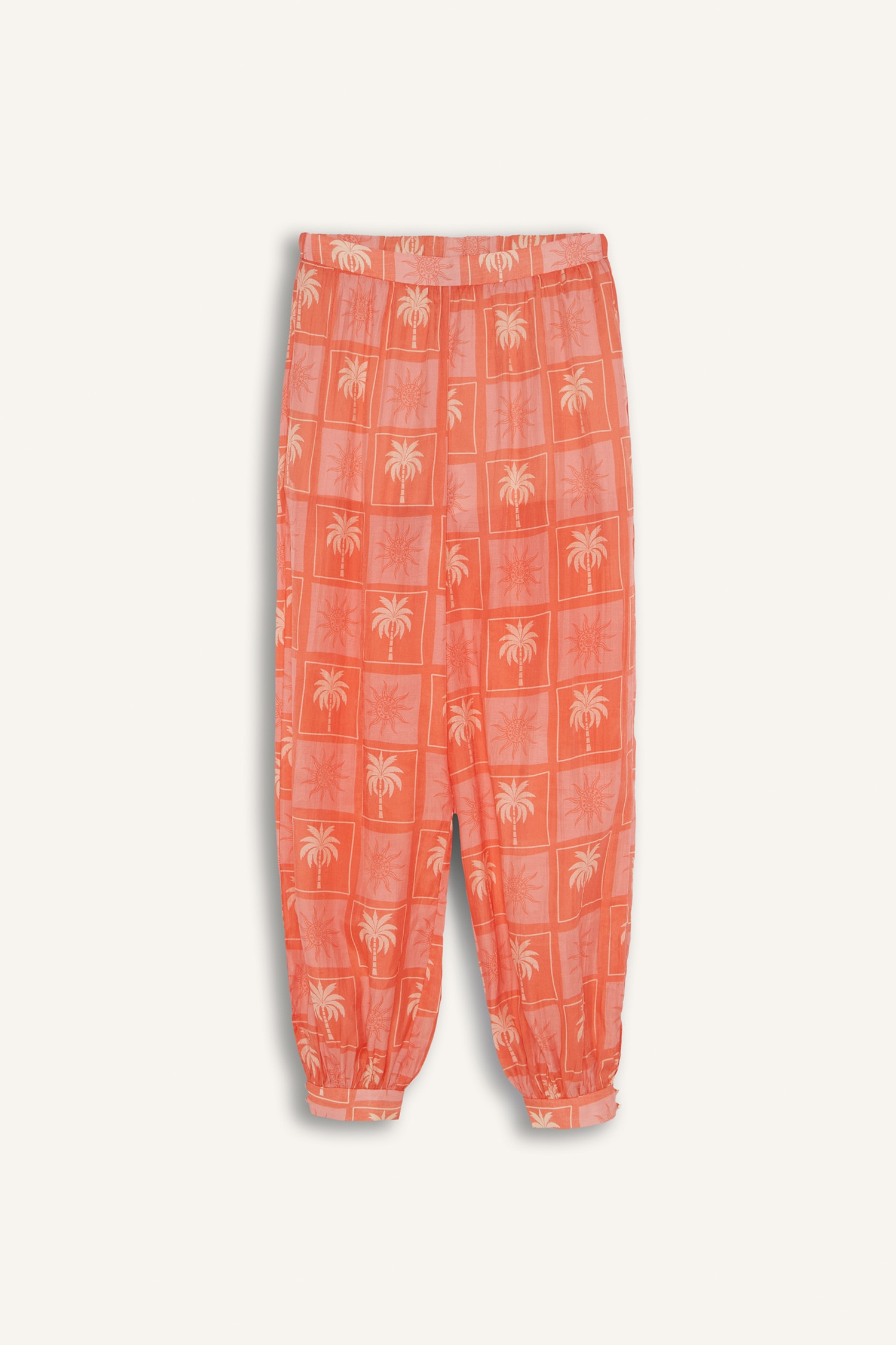 DeFacto Jaquette x DeFacto Palmiye Desenli Plaj Pantolonu görsel 6