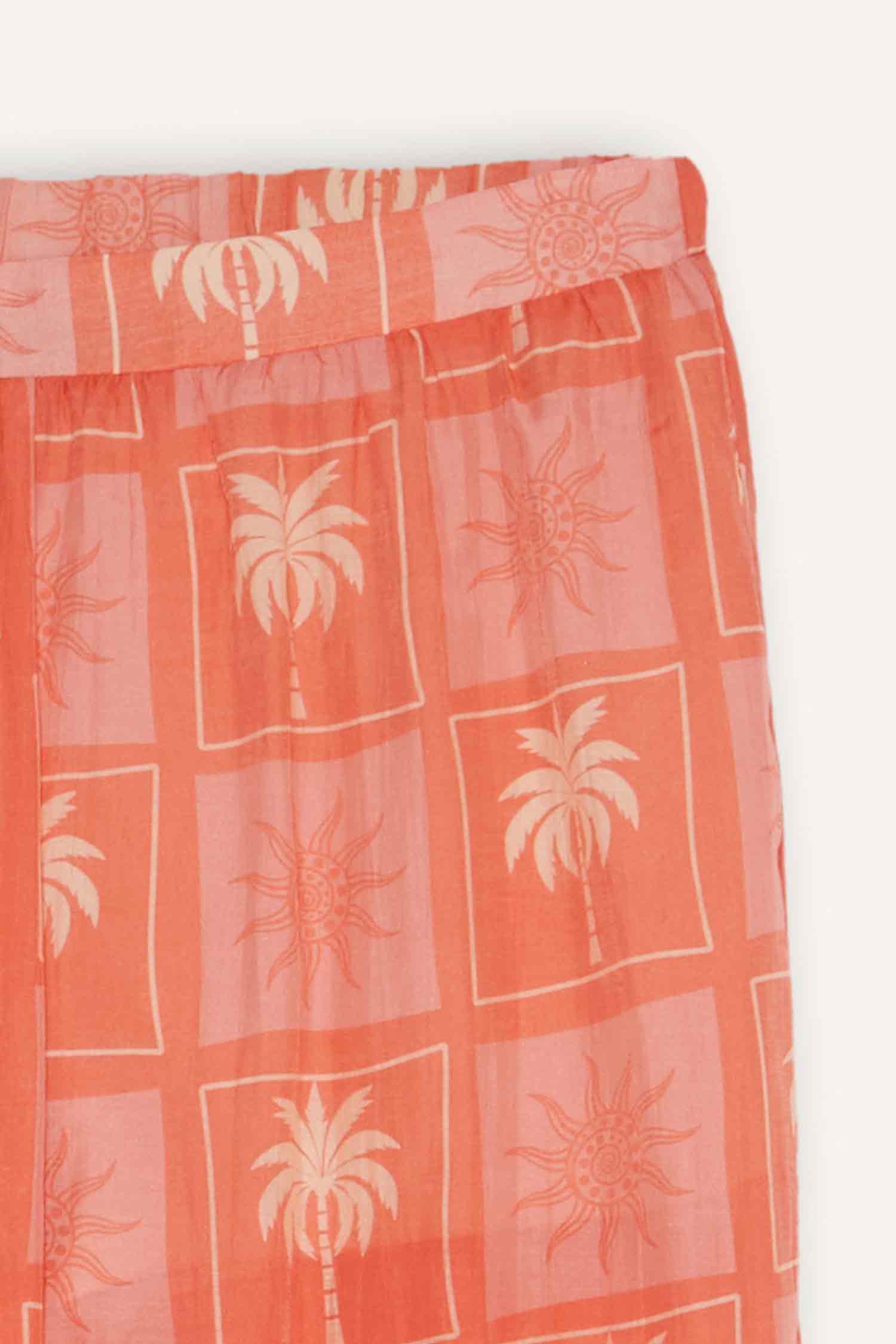 DeFacto Jaquette x DeFacto Palmiye Desenli Plaj Pantolonu görsel 7