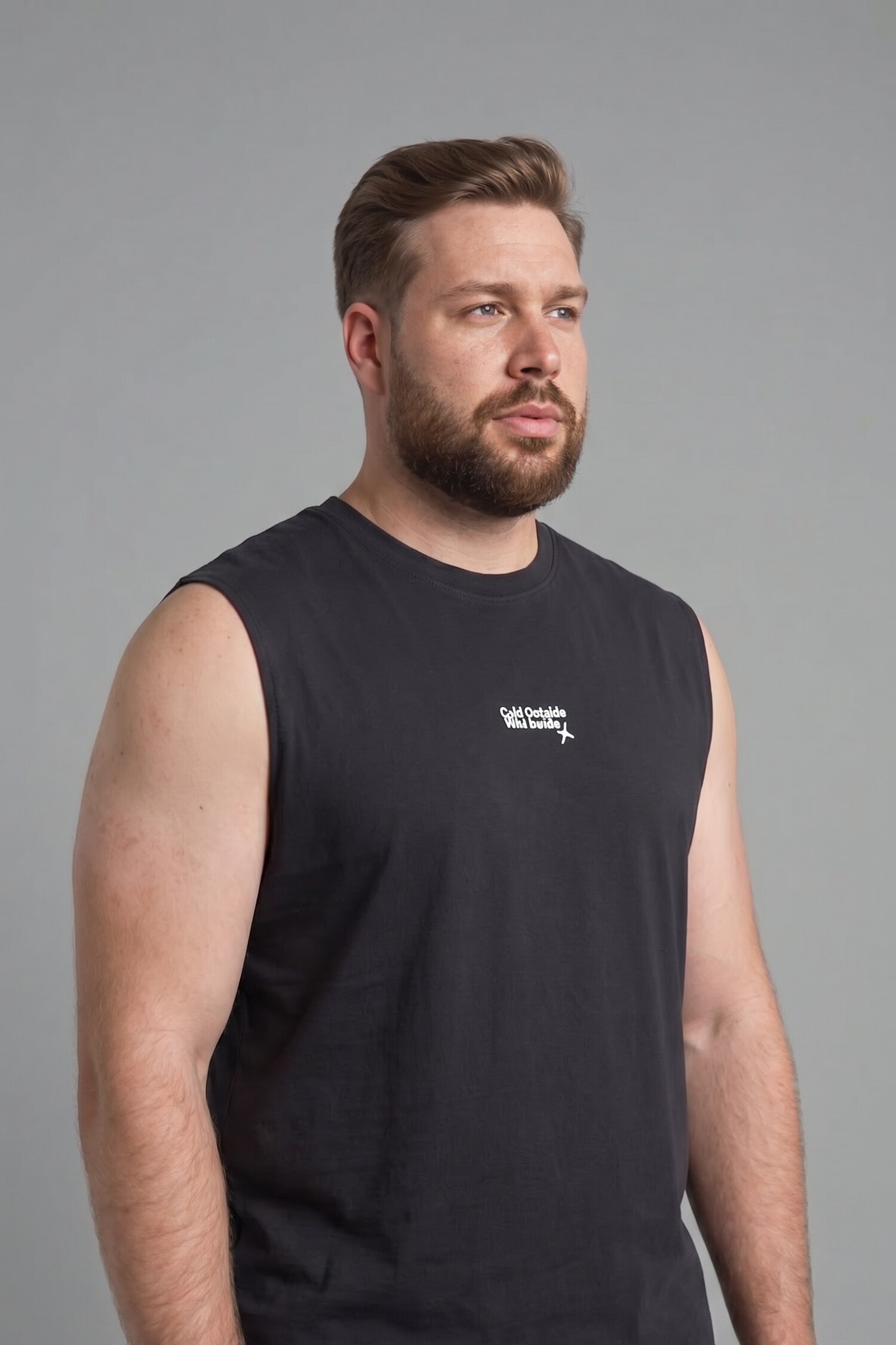 DeFacto %100 Pamuk Boxy Fıt Büyük Beden Baskılı Atlet