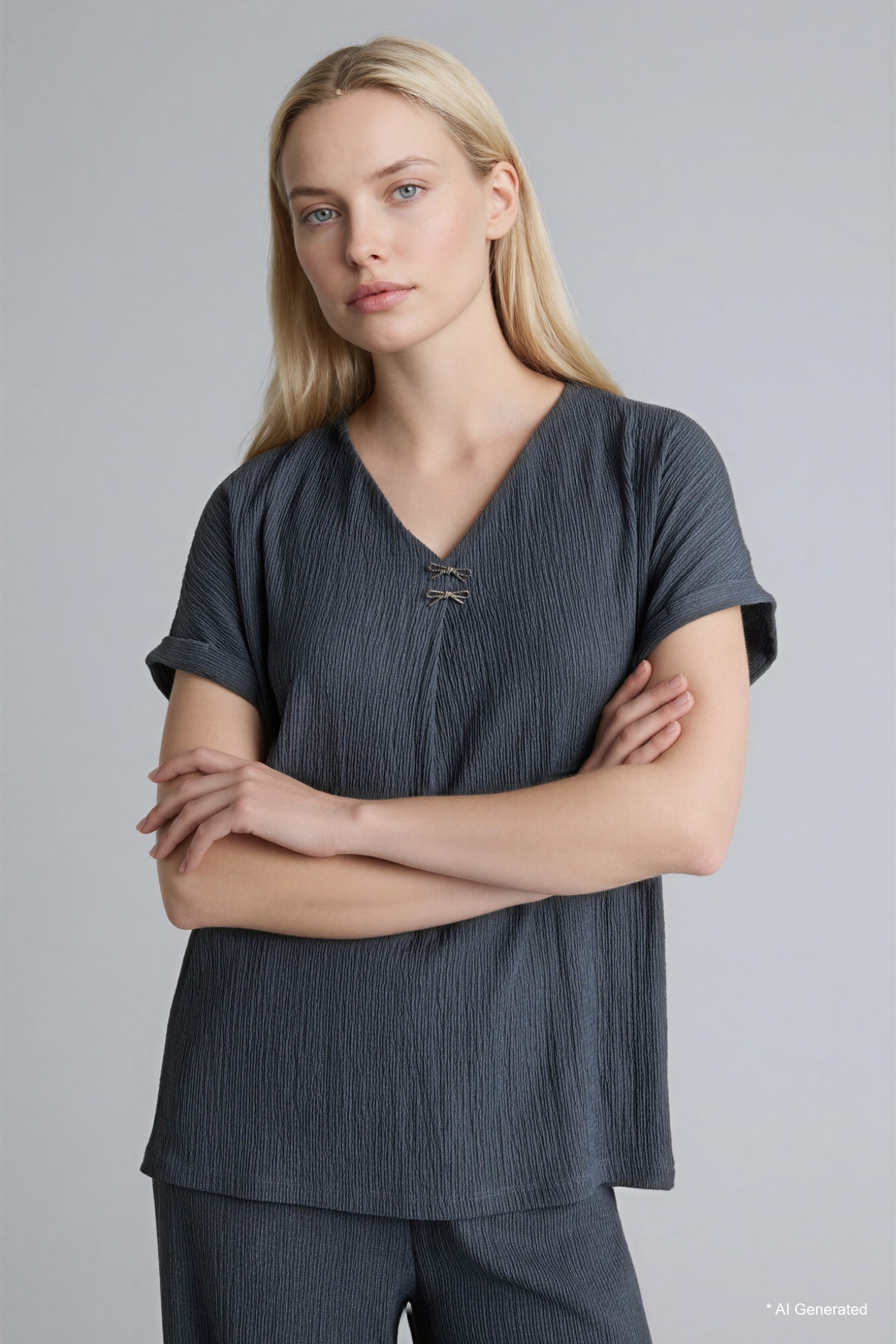 Regular Fit V-Neck Short Sleeve T-Shirt