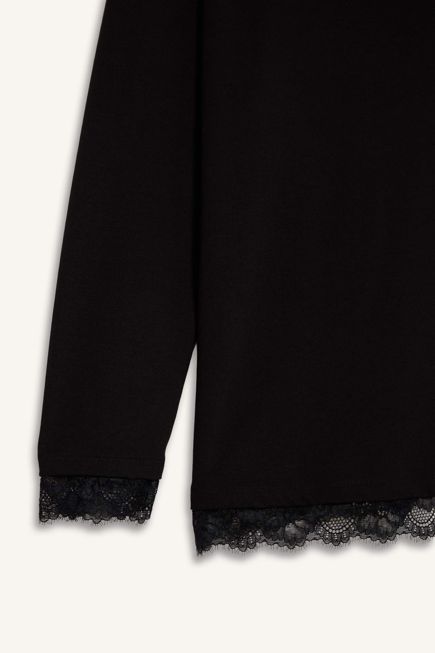 Relax Fıt Bisiklet Yaka Uzun Kollu Tişört