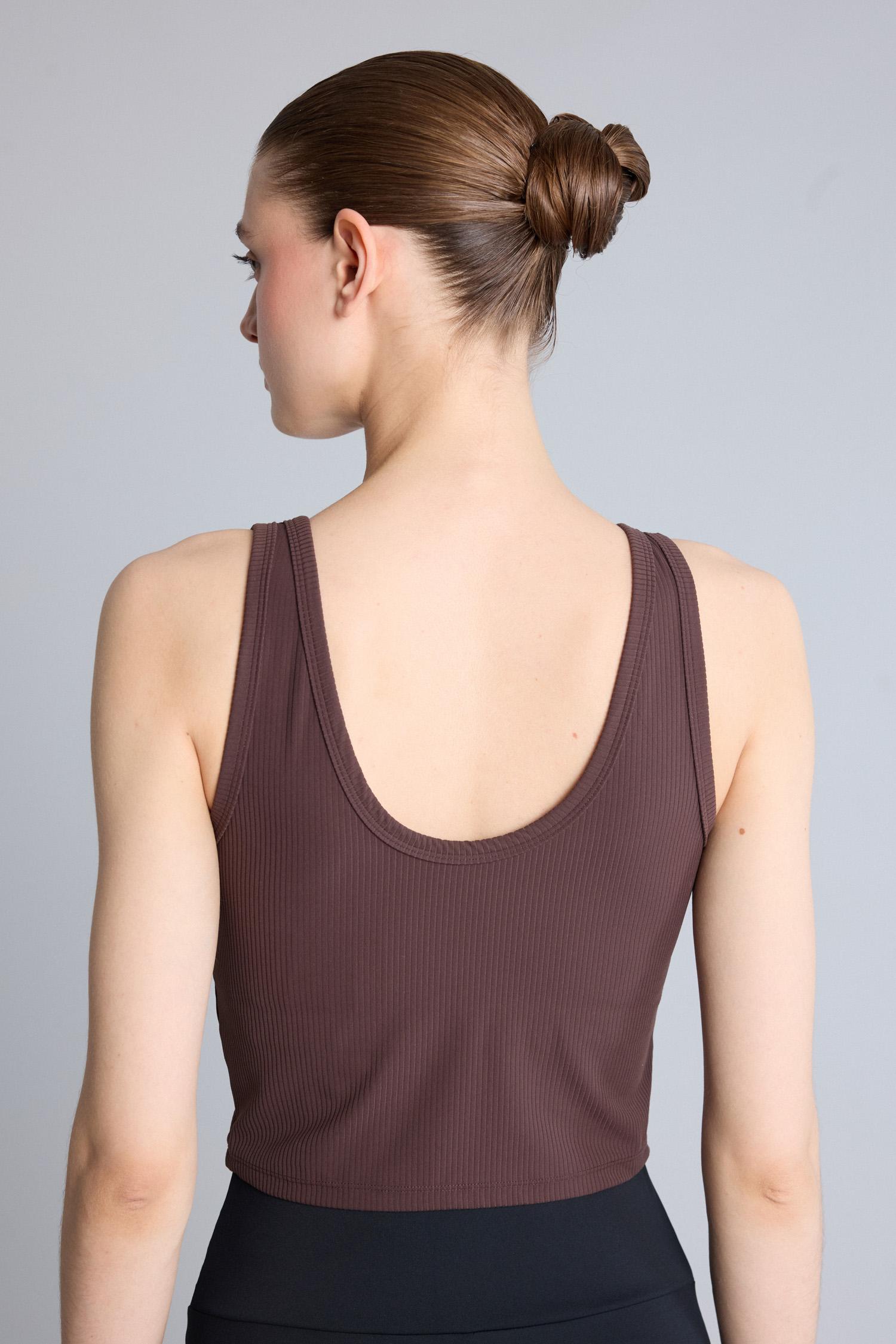DeFacto Esnek Kumaş Crop Top Düğmeli Yaka görsel 7