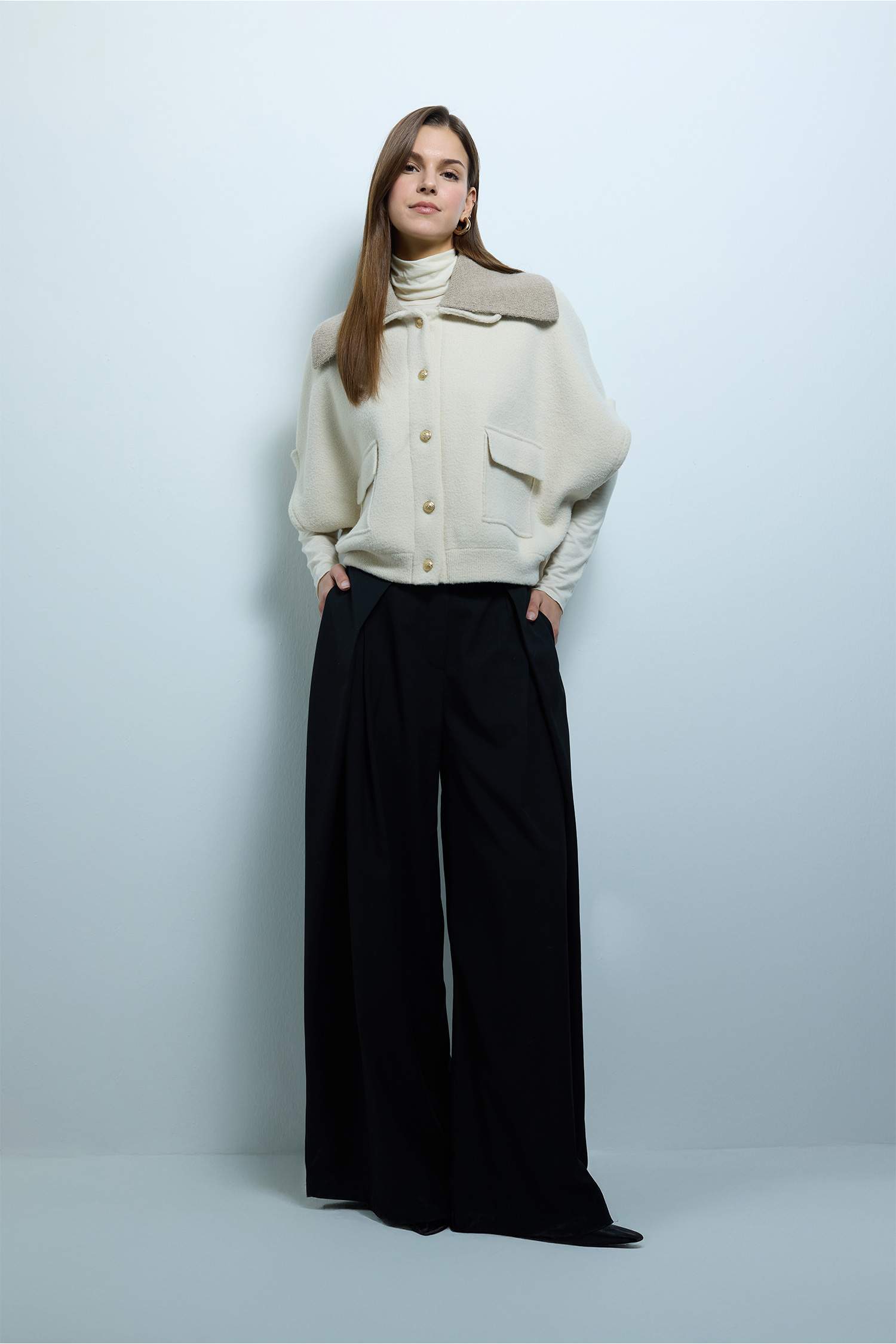 جاكيت صوف اوفر سايز