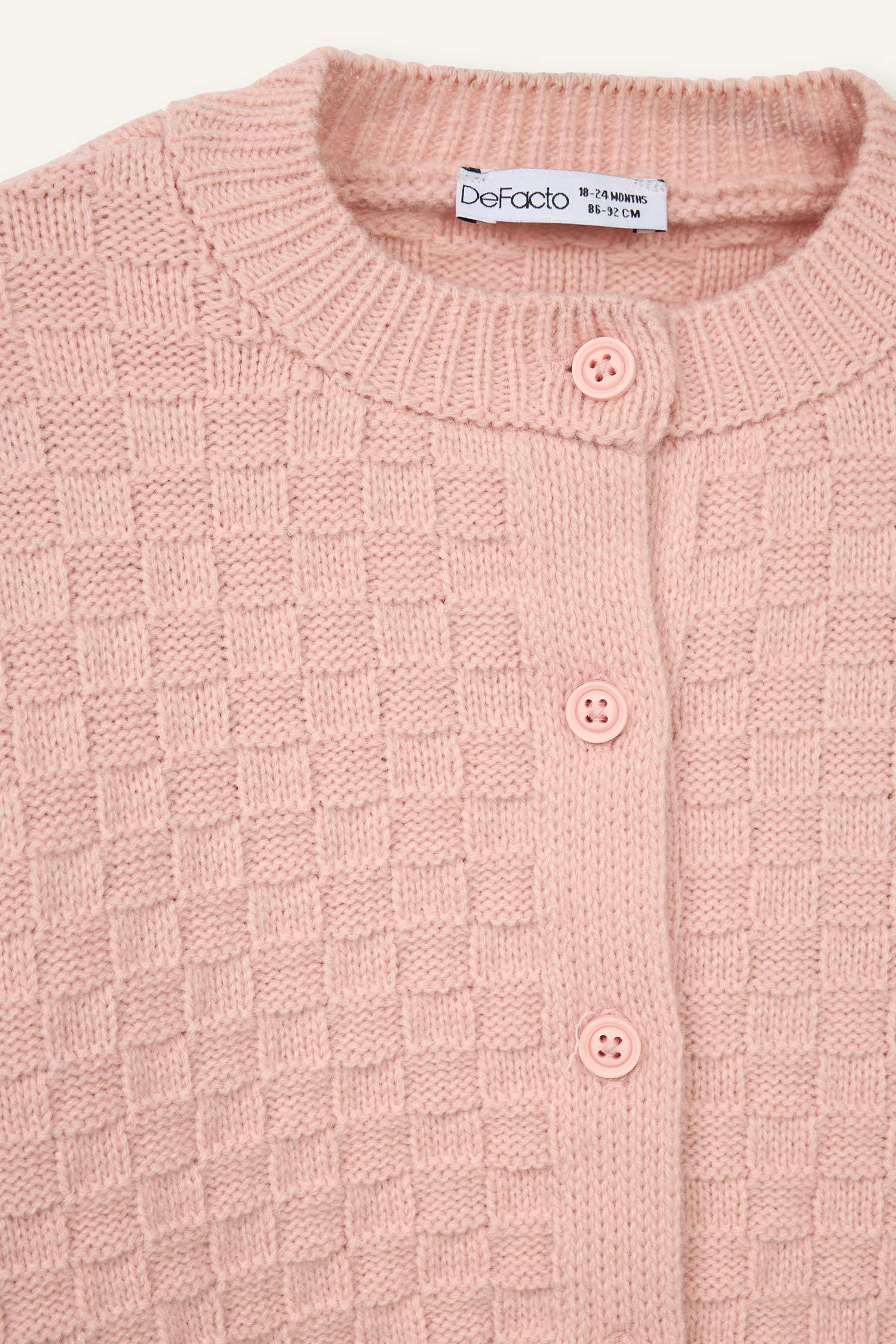 Bisiklet Yaka Hırka Kız Bebek