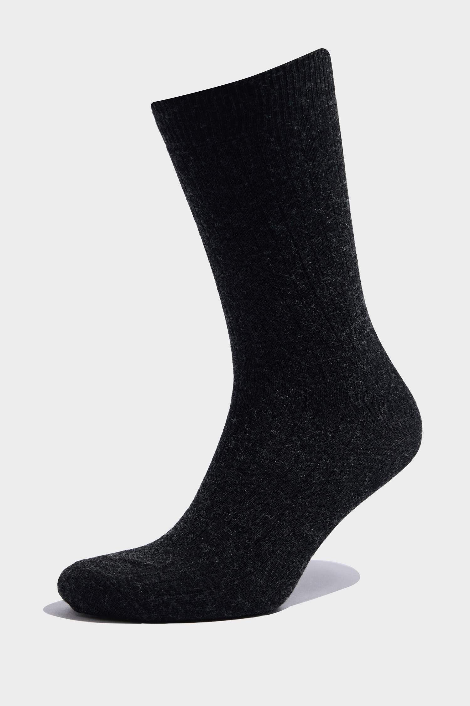 Erkek 2'li Yün Uzun Çorap