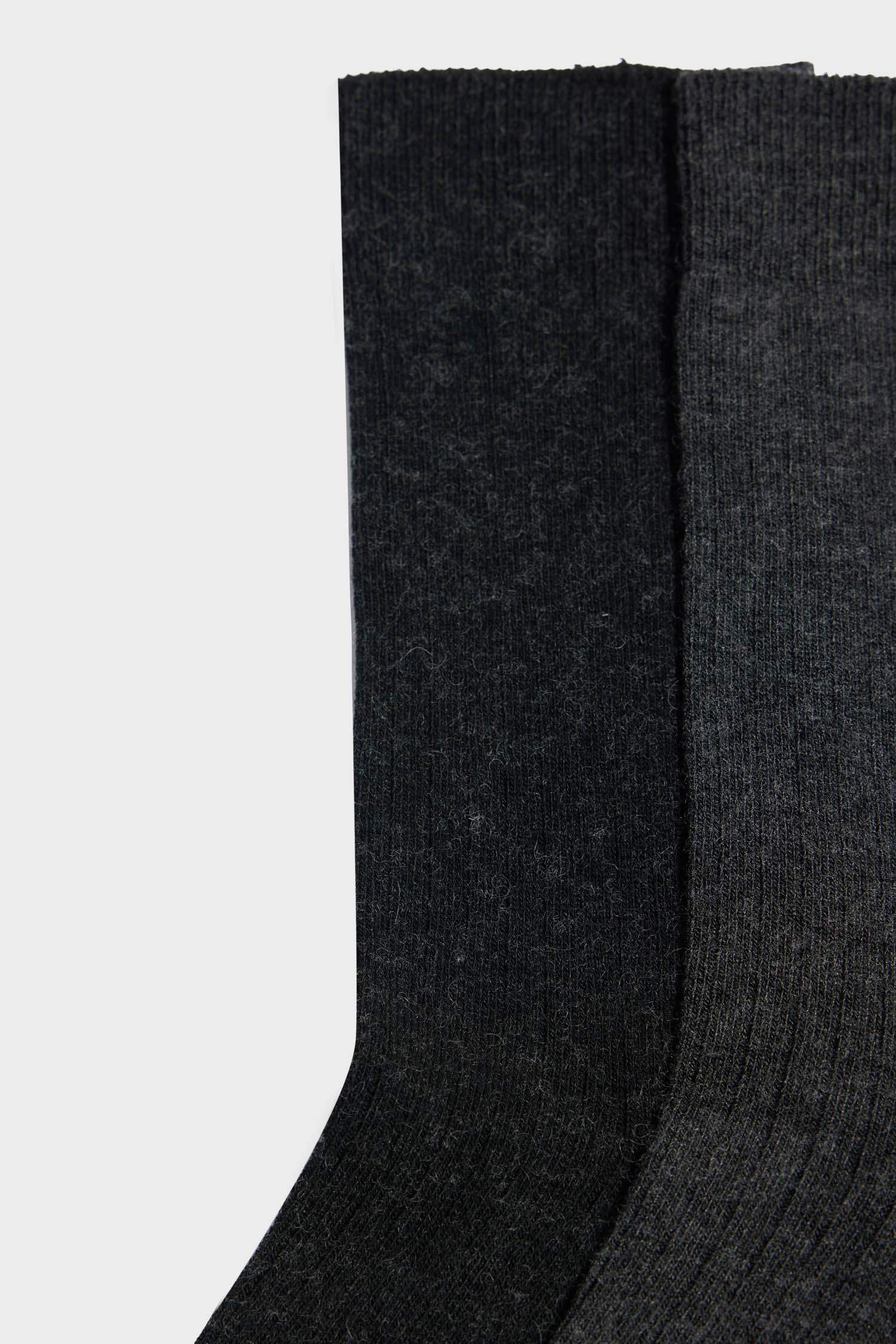 Erkek 2'li Yün Uzun Çorap