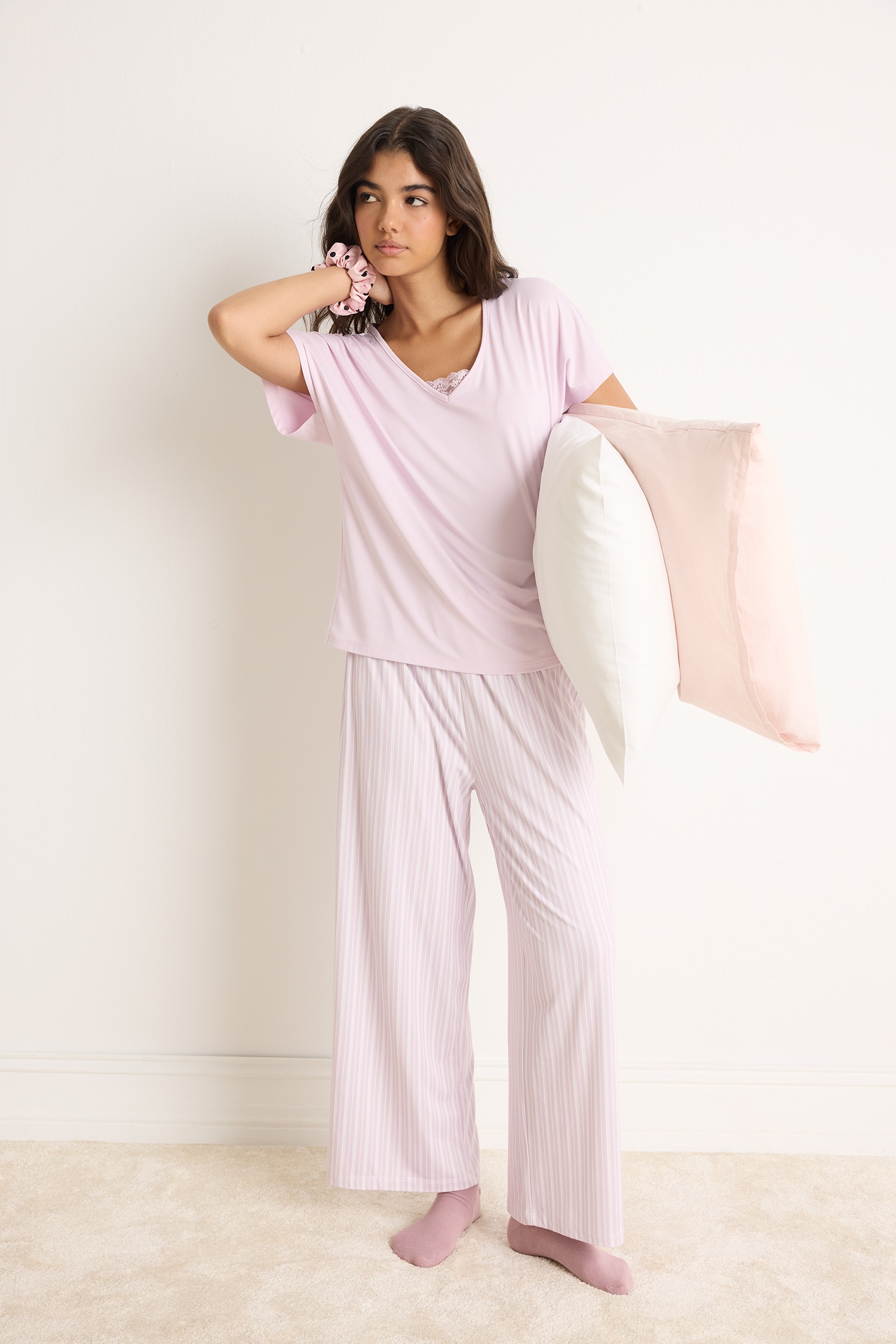 DeFacto Ultra Yumuşak Softshell Pijama Takımı