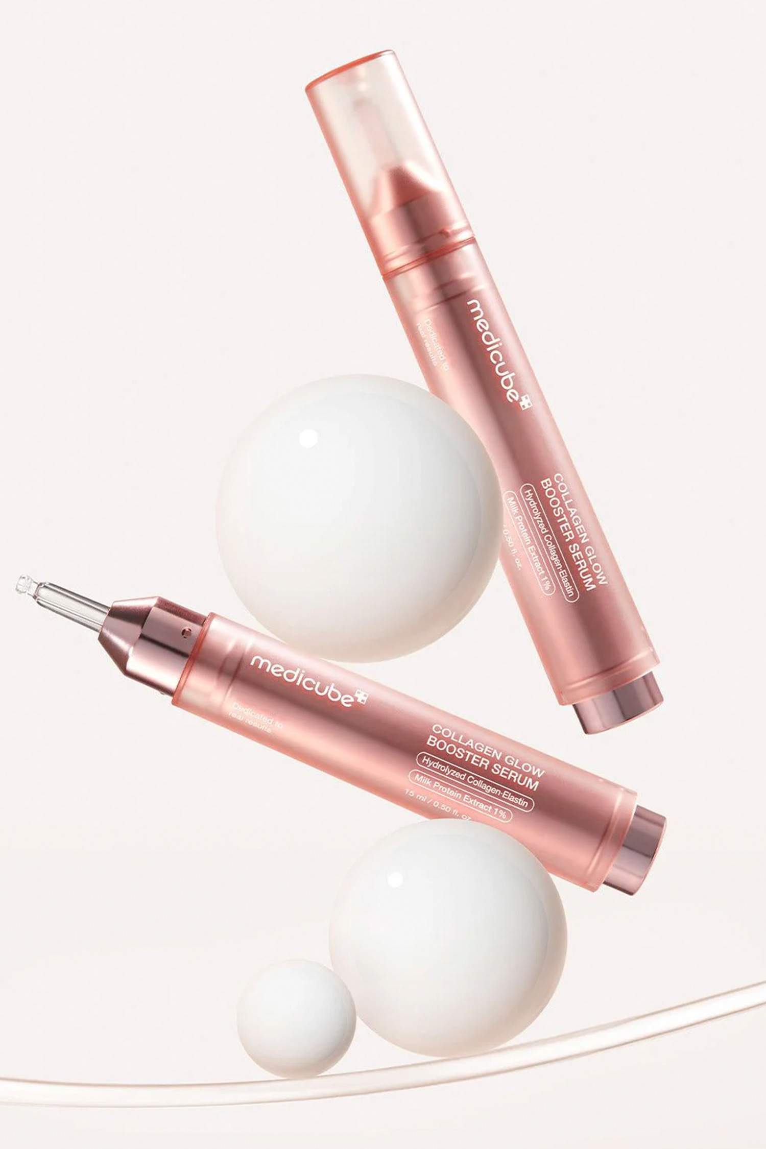 Medicube COLLAGEN GLOW BOOSTER  Parlatıcı ve Elastikiyet Kaybı Karşıtı PDRN & %1 Süt Proteinli Serum 15ml