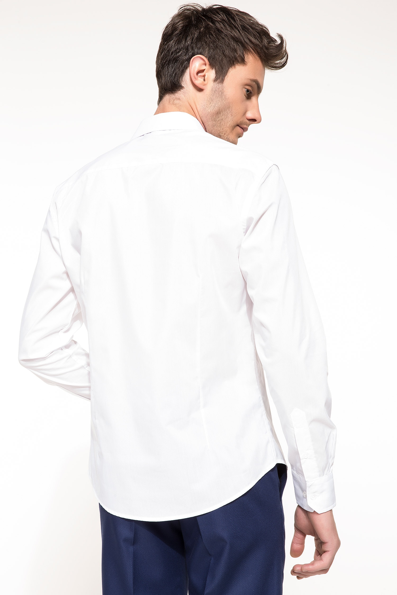 Defacto Polo Yaka Slim Fit Uzun Kollu Gömlek. 5