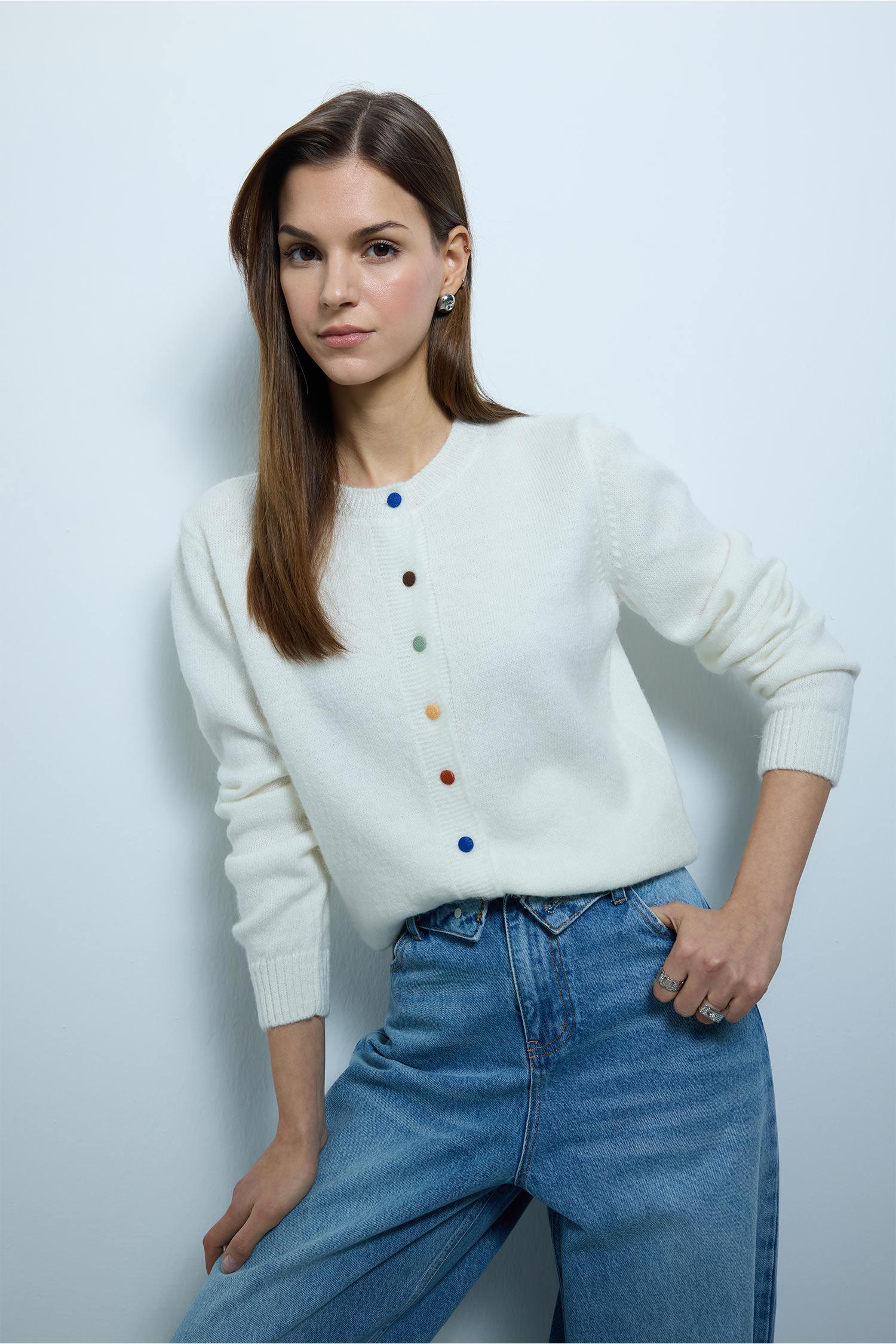 DeFacto Slim Fit Dar Kesim Hırka görsel 3