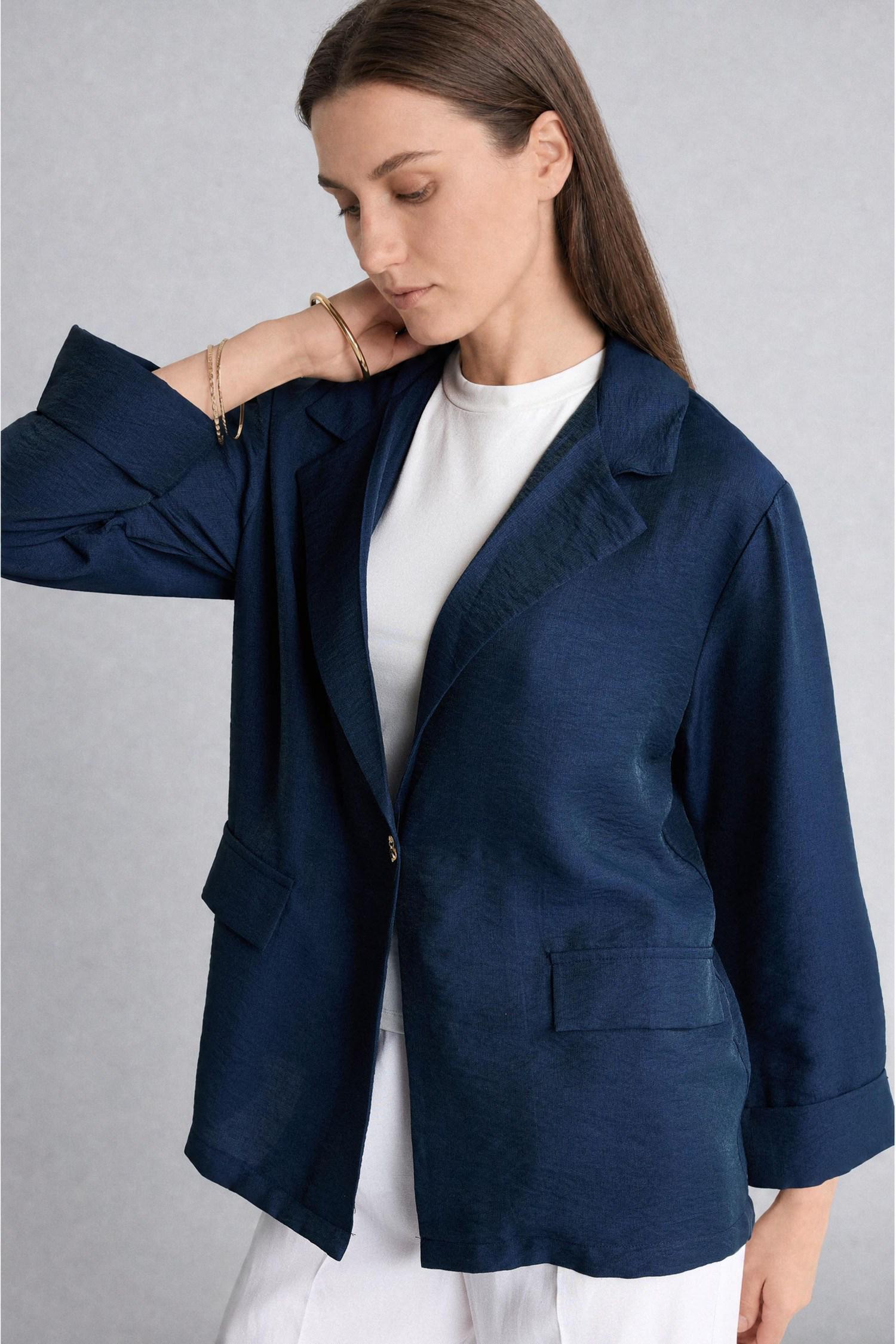 DeFacto Regular Fıt Blazer Ceket görsel 3