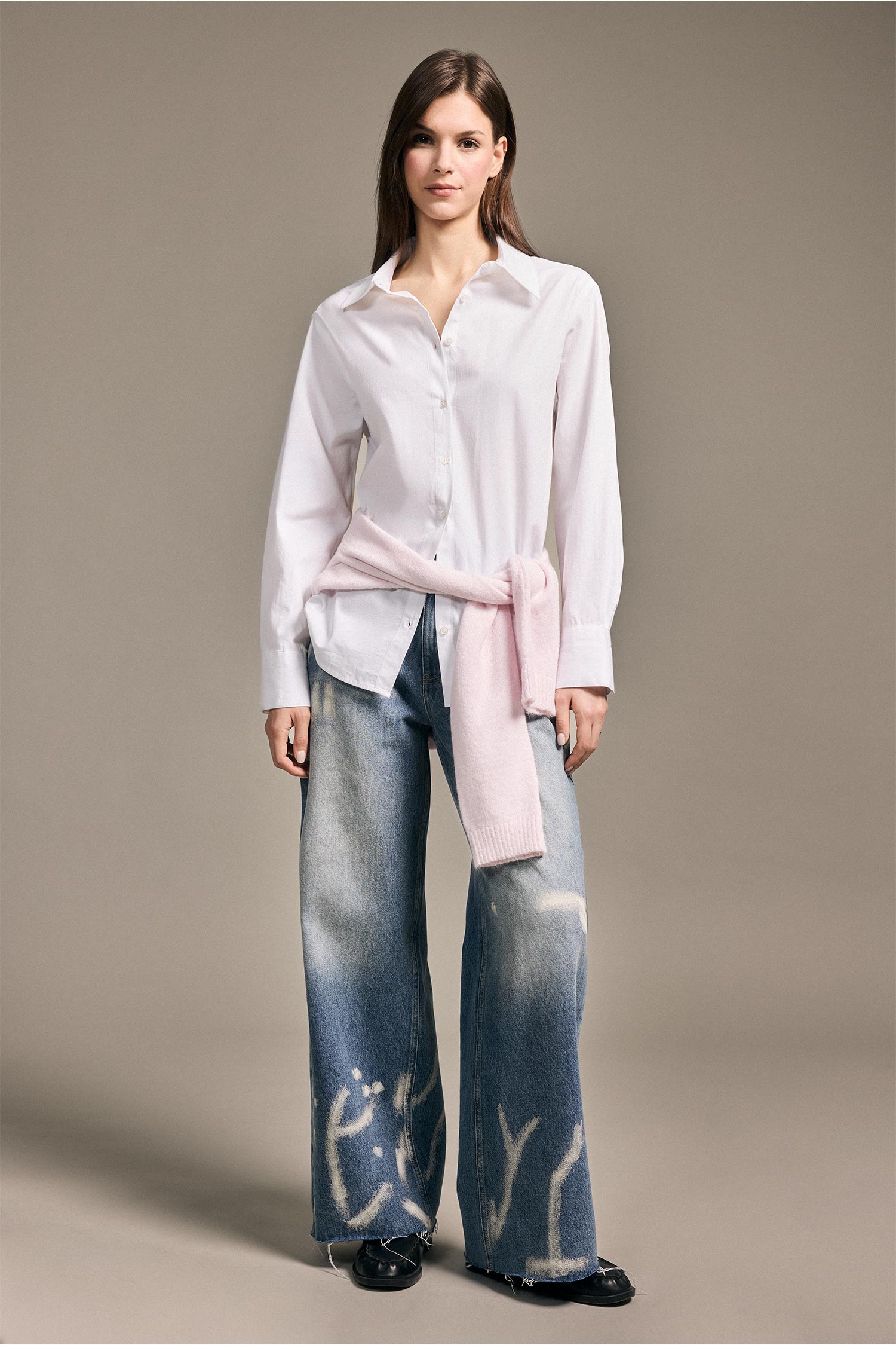 DeFacto %100 Pamuk Kadın Wide Leg Jean Pantolon