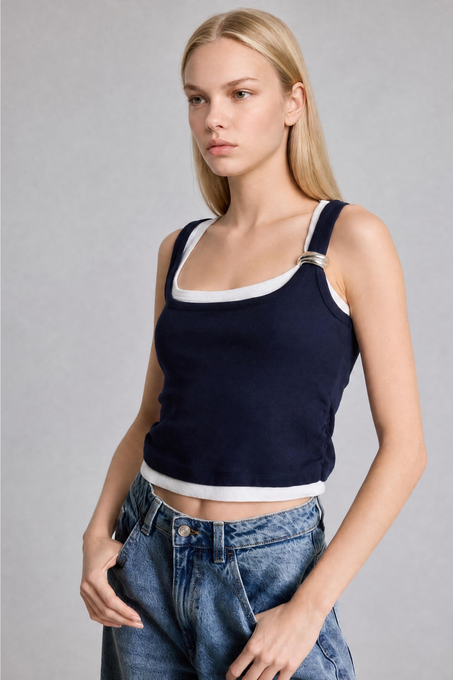 DeFacto %100 Pamuk Slim Fit Atlet görsel 3