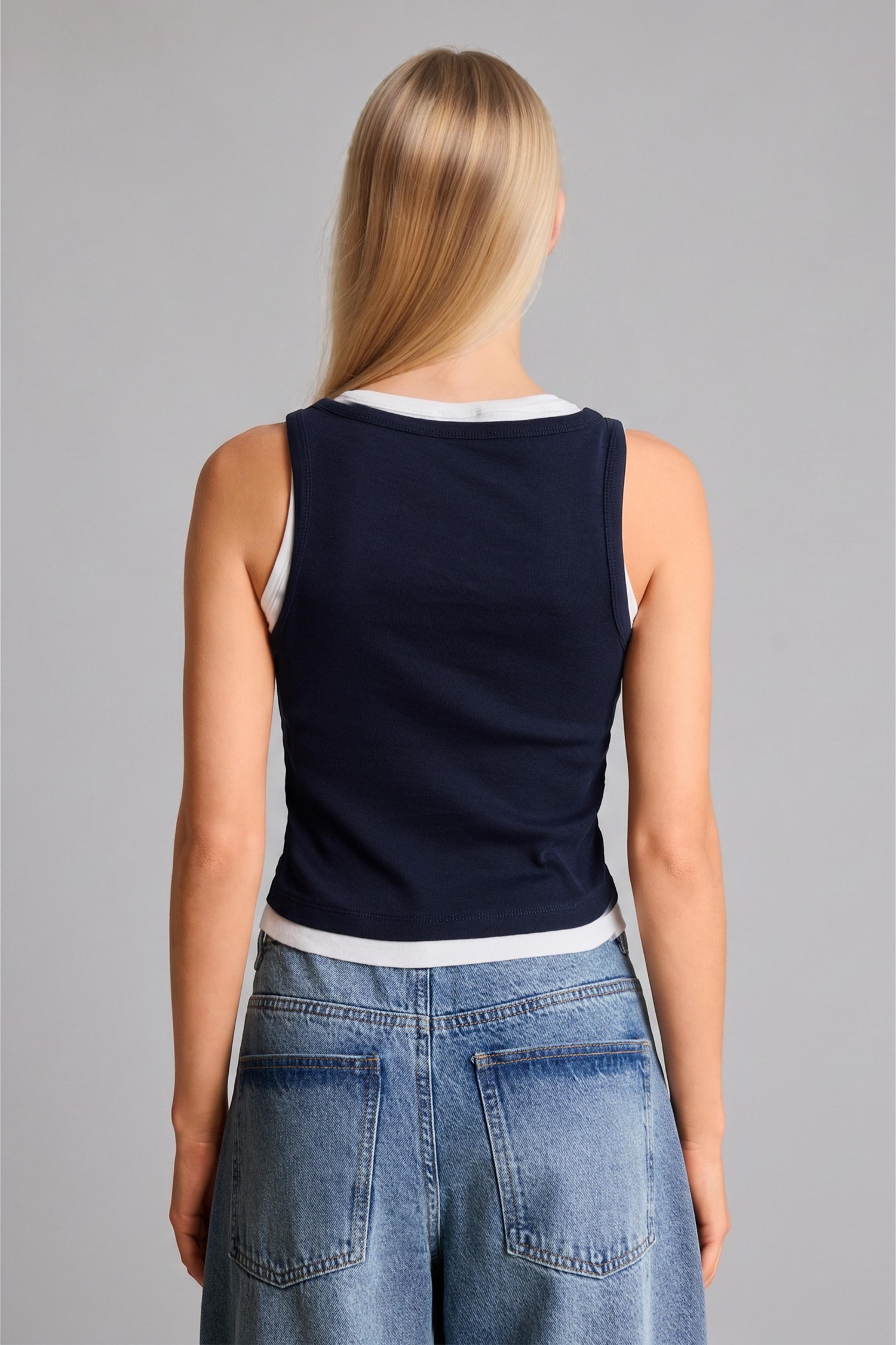 DeFacto %100 Pamuk Slim Fit Atlet görsel 5