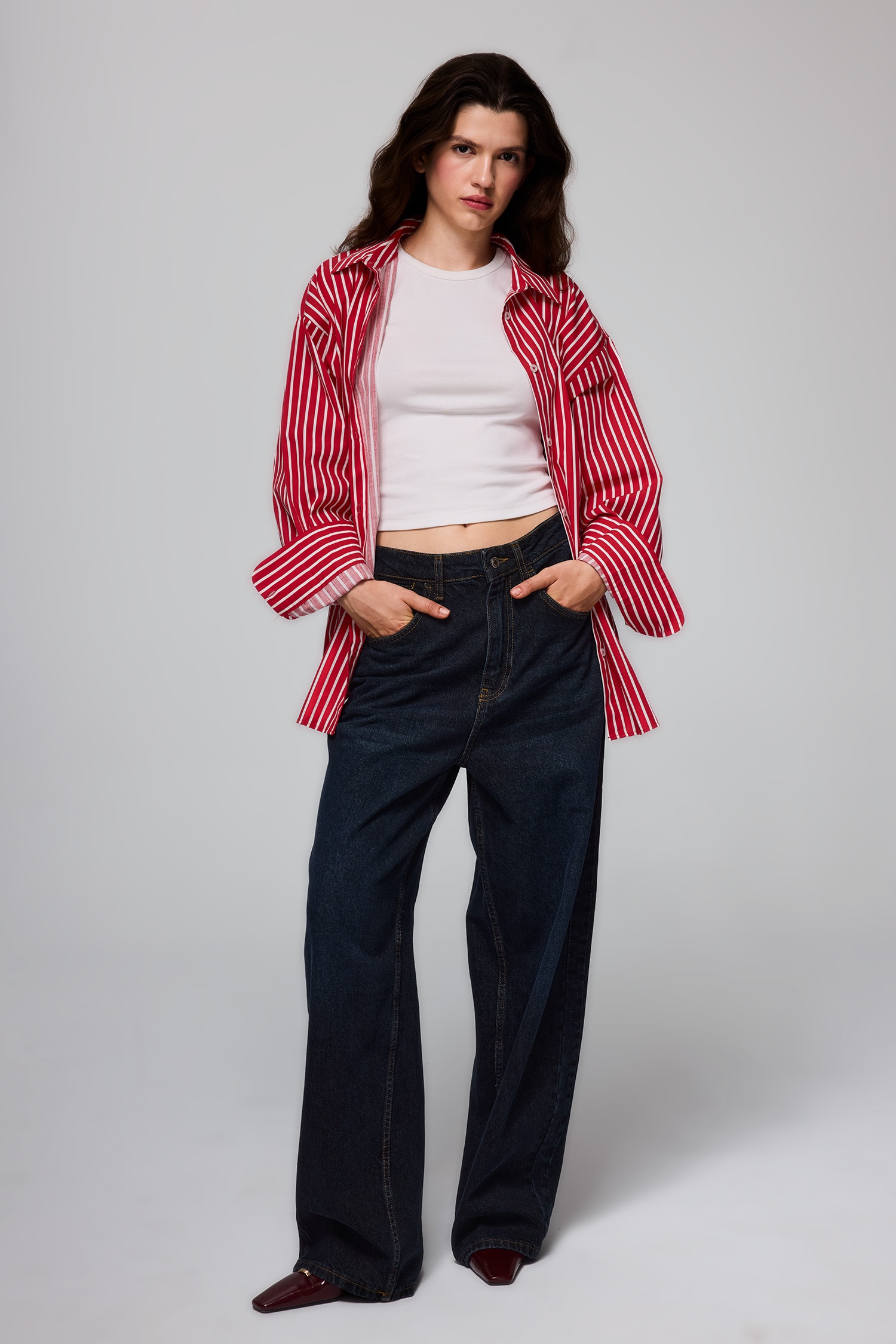 DeFacto Baggy Fit Yüksek Bel Jean Pantolon