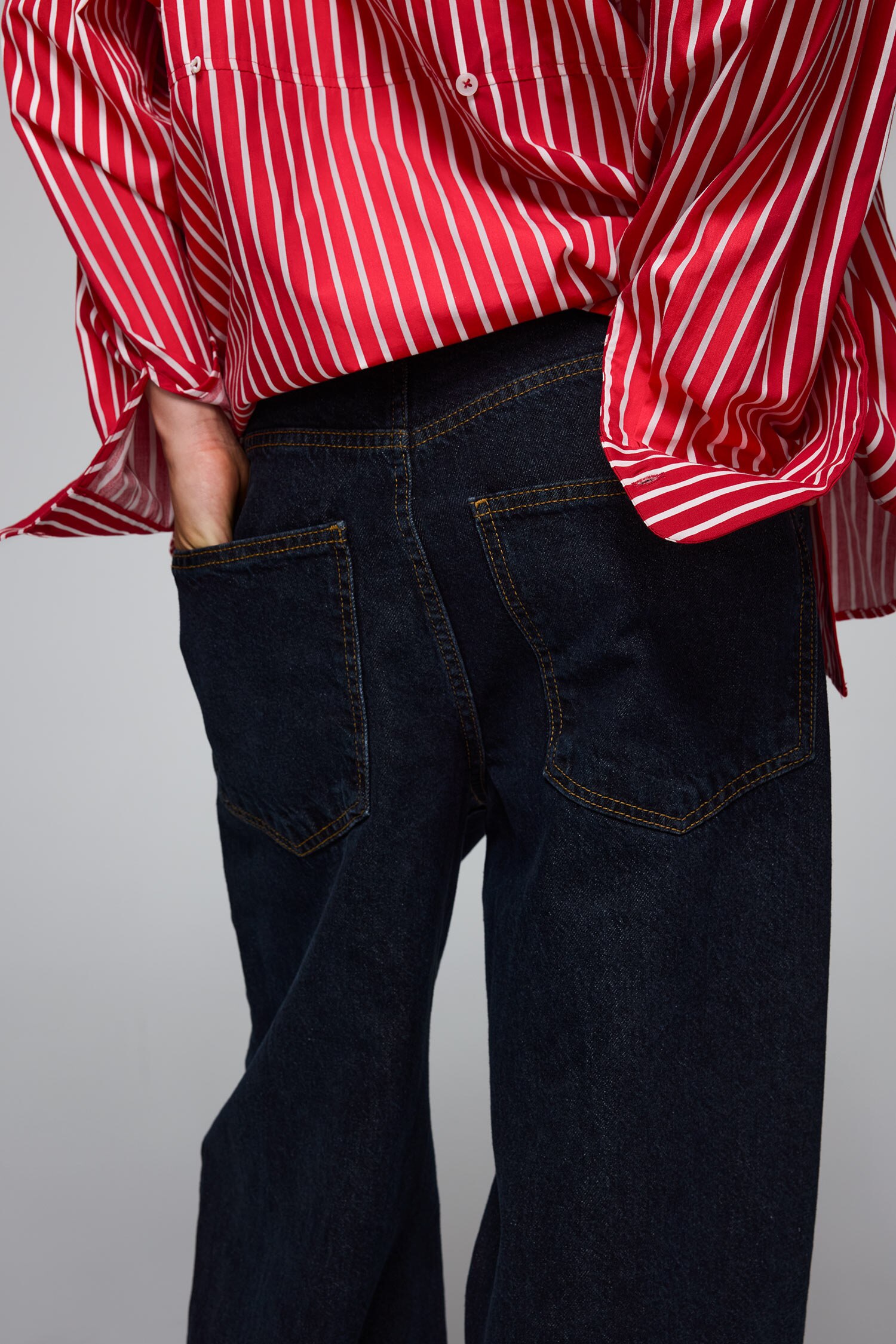 DeFacto Baggy Fit Yüksek Bel Jean Pantolon görsel 5