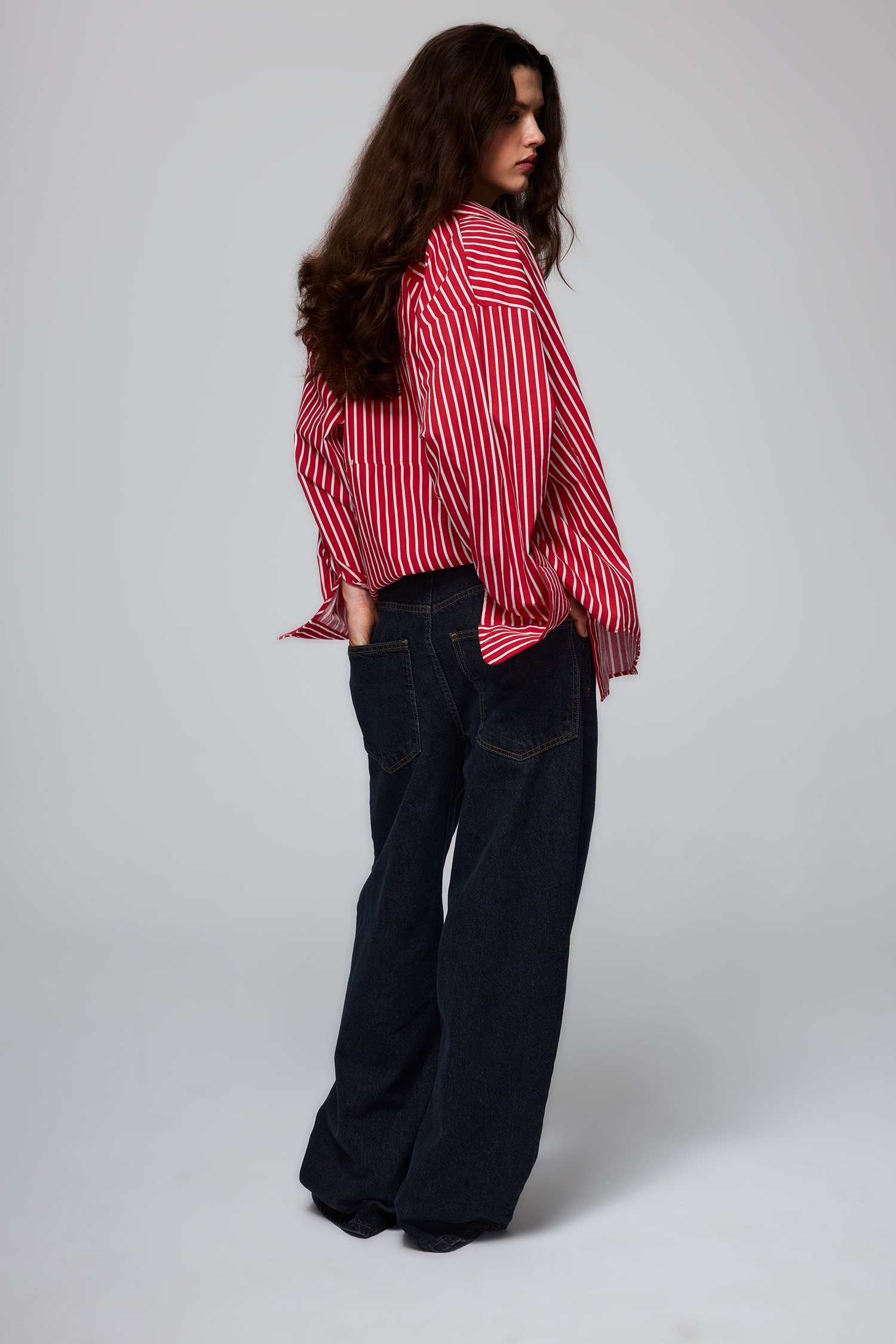 DeFacto Baggy Fit Yüksek Bel Jean Pantolon görsel 6