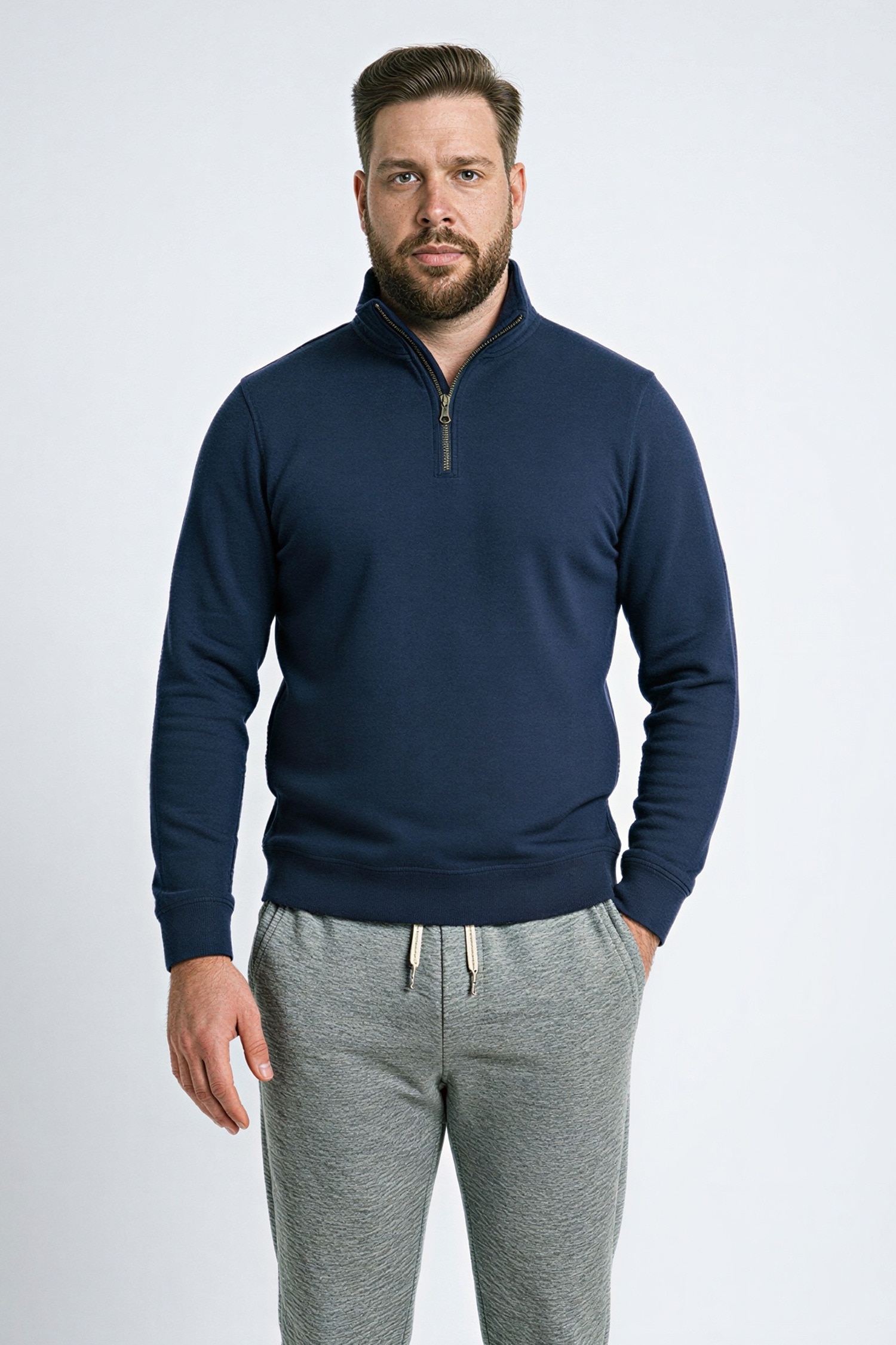 DeFacto Pamuklu Regular Fıt Büyük Beden Sweatshirt