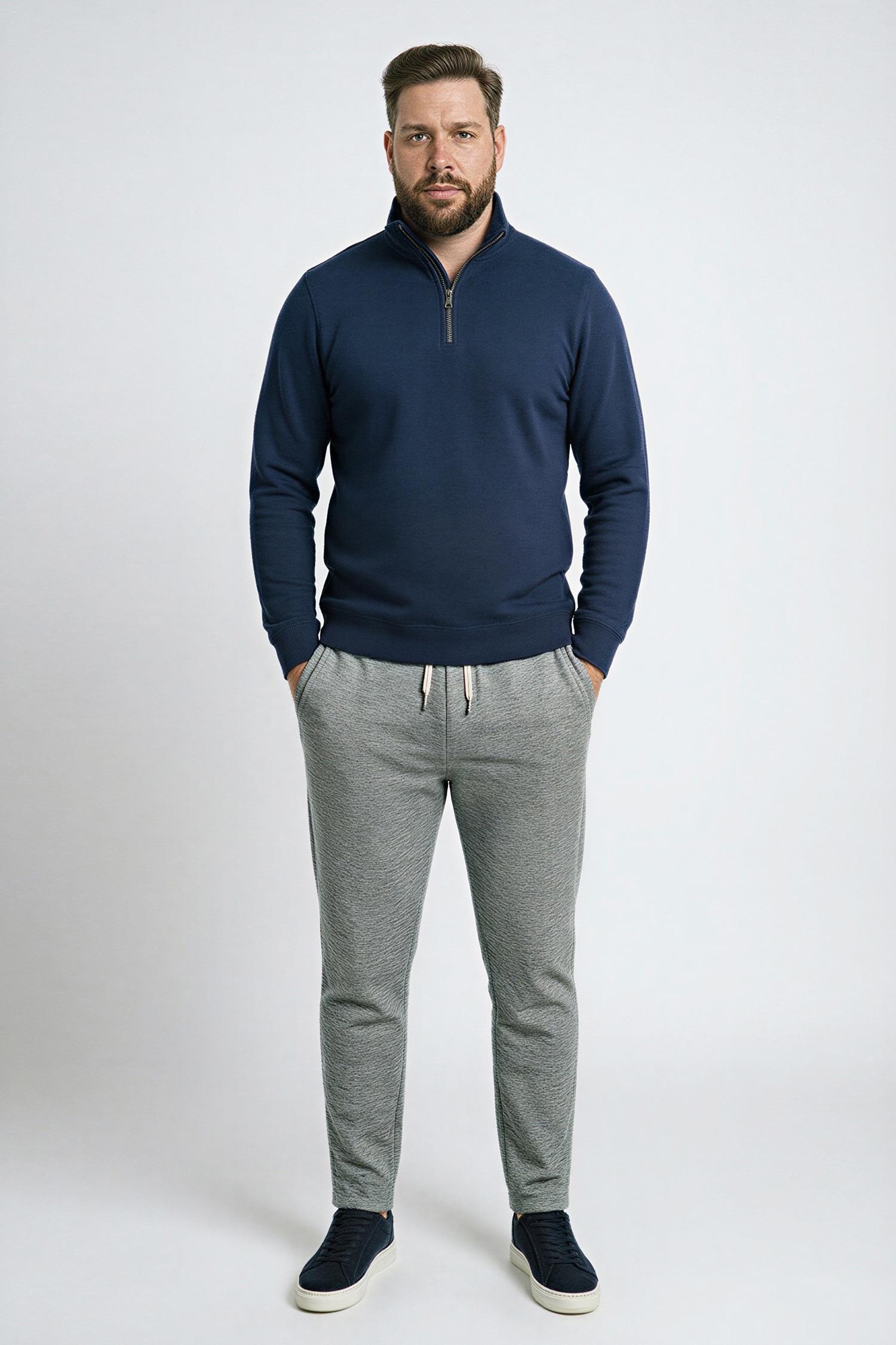 DeFacto Pamuklu Regular Fıt Büyük Beden Sweatshirt görsel 2