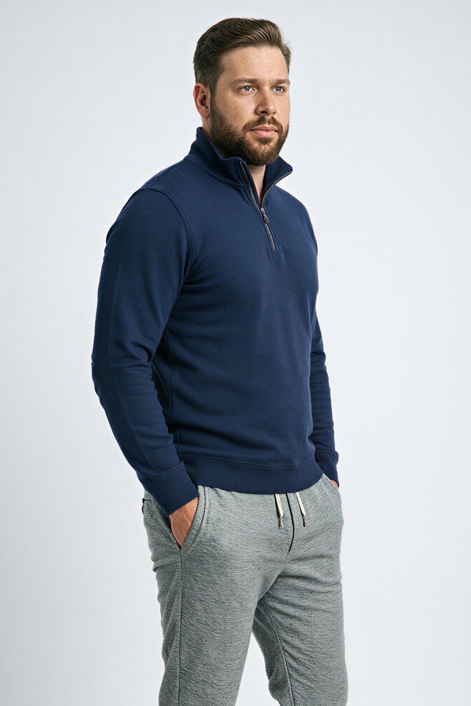 DeFacto Pamuklu Regular Fıt Büyük Beden Sweatshirt görsel 3