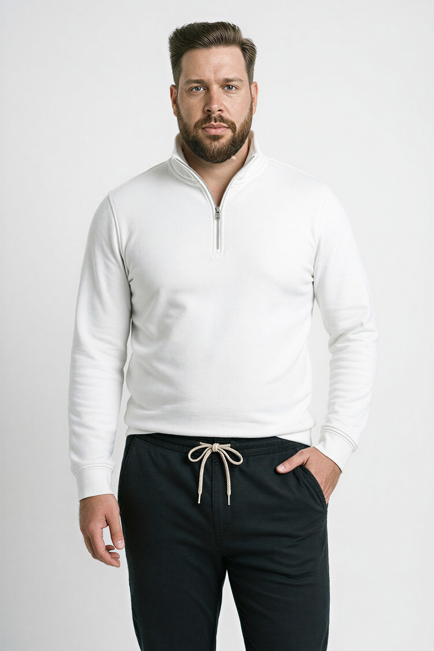 DeFacto Pamuklu Regular Fıt Büyük Beden Sweatshirt