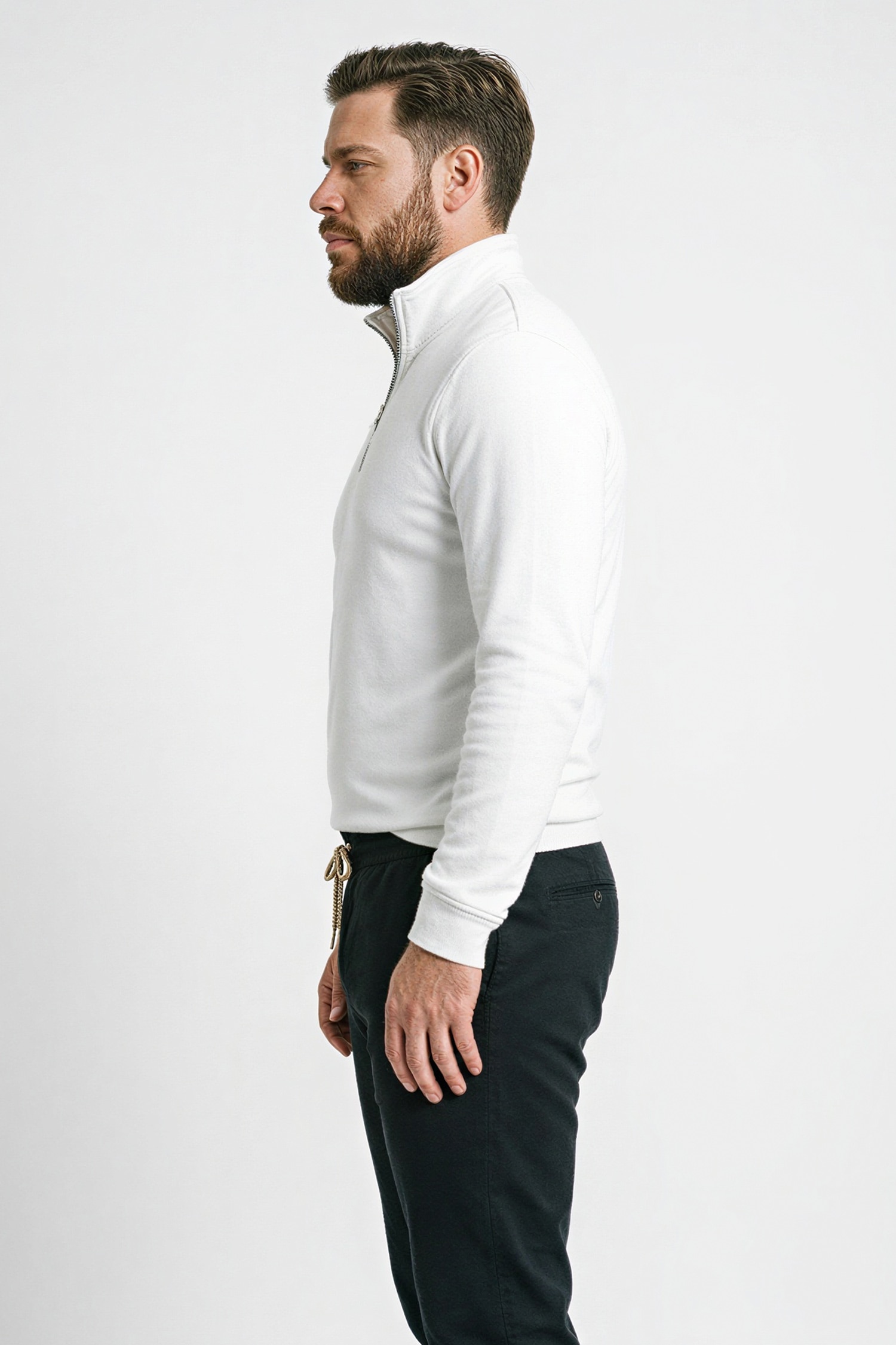 DeFacto Pamuklu Regular Fıt Büyük Beden Sweatshirt görsel 4