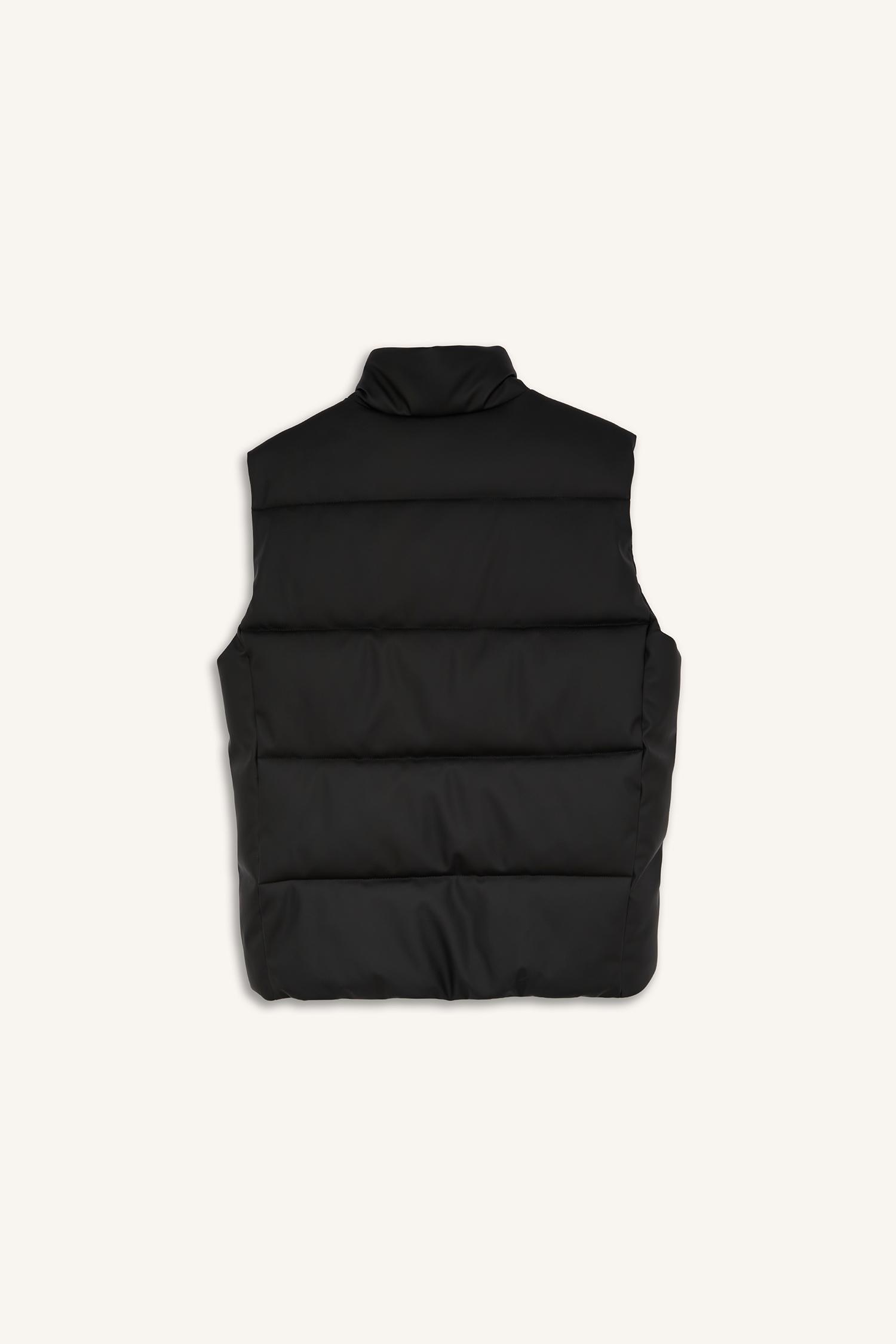 DeFacto Su Geçirmez Slim Fit Suni Deri Şişme Yelek görsel 3