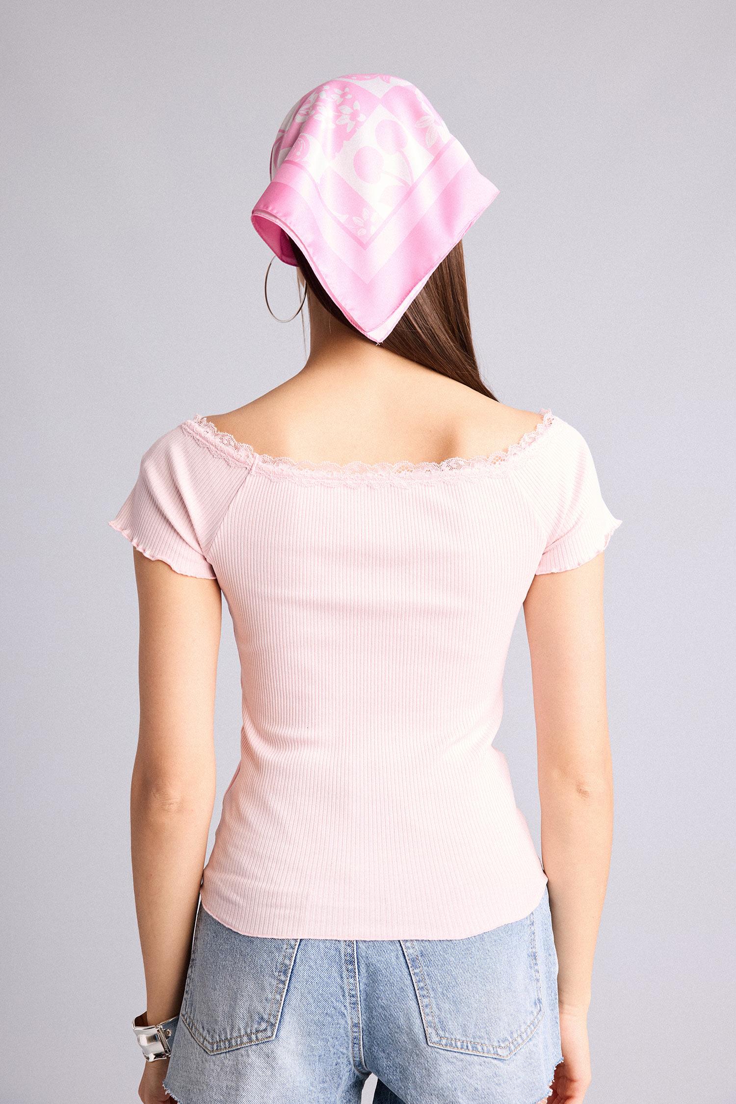 DeFacto Fitted Kısa kollu Kaşkorse Tişört görsel 7