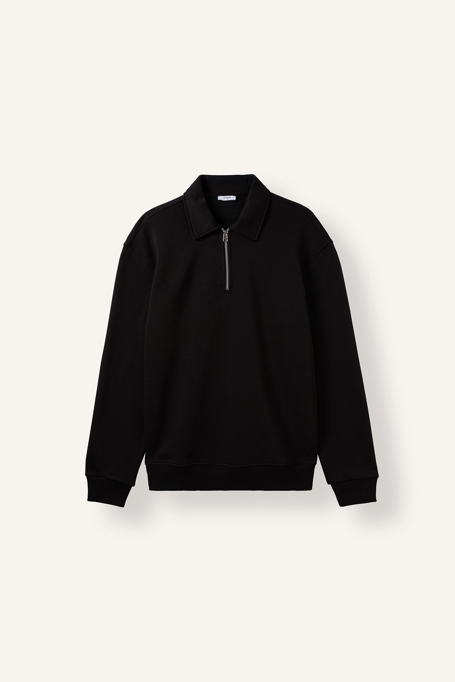 DeFacto Pamuklu Regular Fıt Kalın Kumaş Sweatshirt