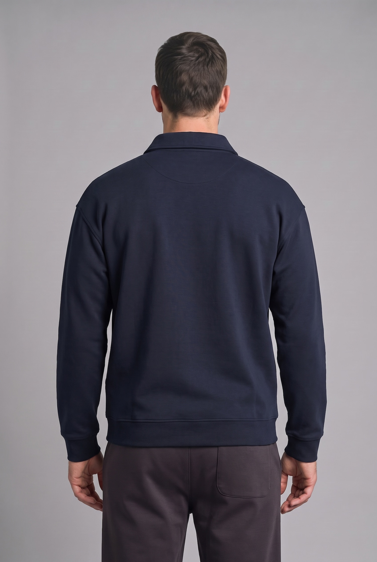DeFacto Pamuklu Regular Fıt Kalın Kumaş Sweatshirt görsel 3