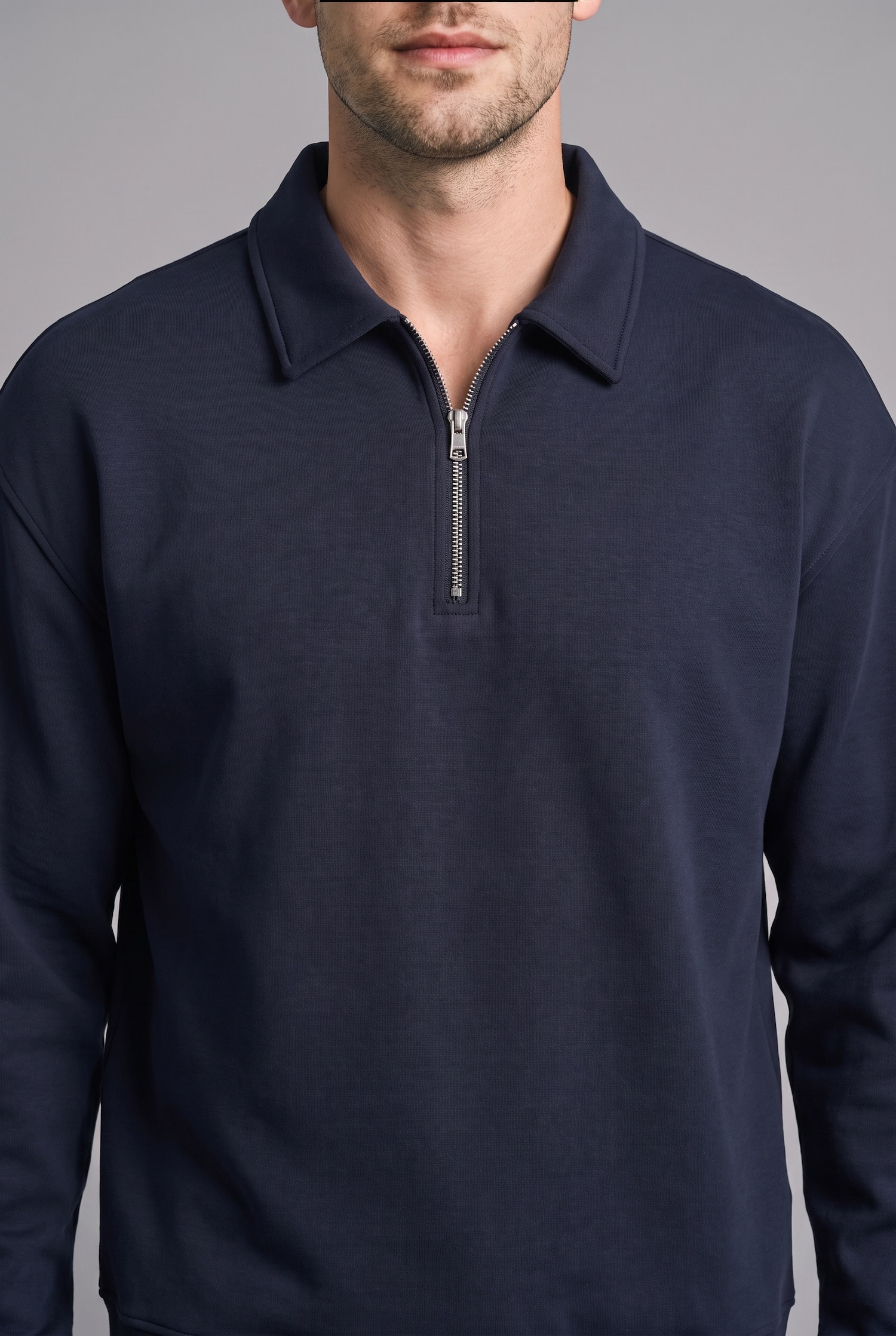 DeFacto Pamuklu Regular Fıt Kalın Kumaş Sweatshirt görsel 6
