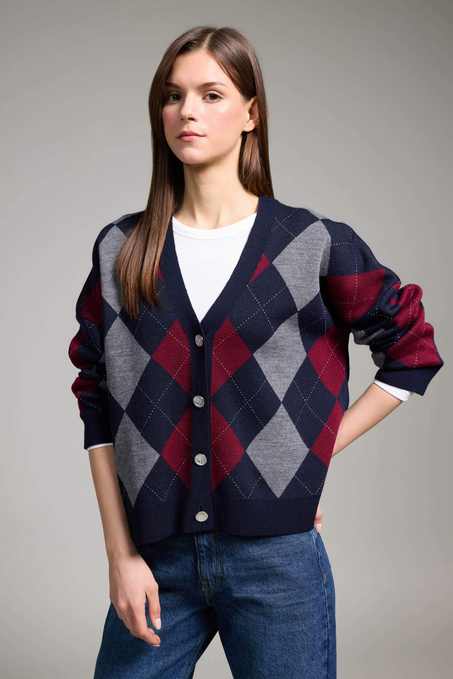 Regular Fıt V Yaka Hırka