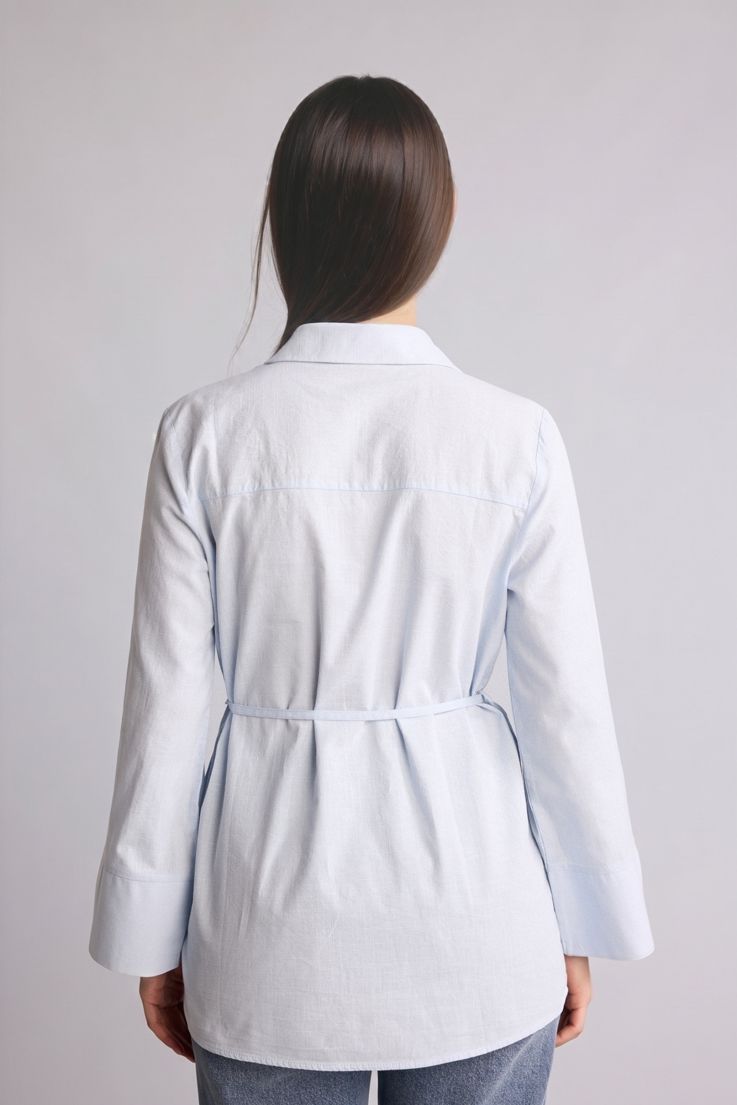 DeFacto %100 Pamuk Regular Fit Flamlı Tunik görsel 5