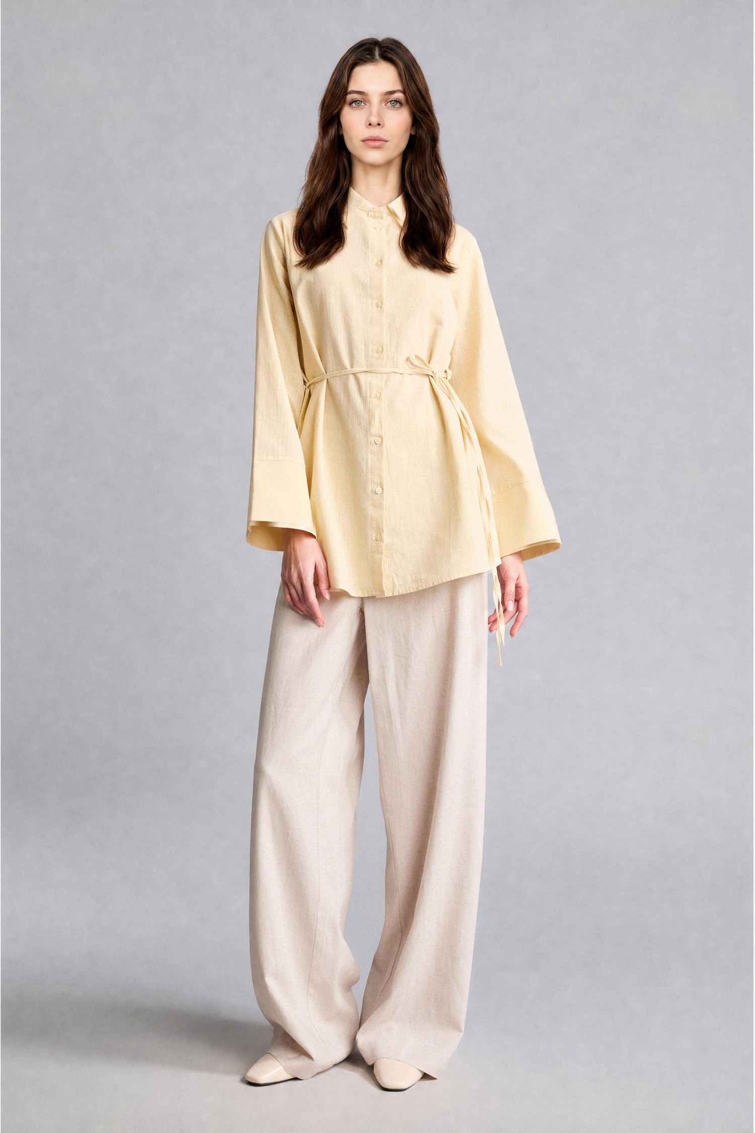 DeFacto %100 Pamuk Regular Fit Flamlı Tunik görsel 2