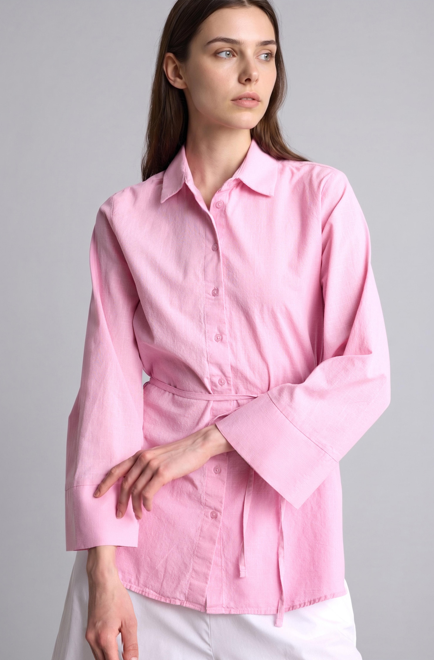 DeFacto %100 Pamuk Regular Fit Flamlı Tunik