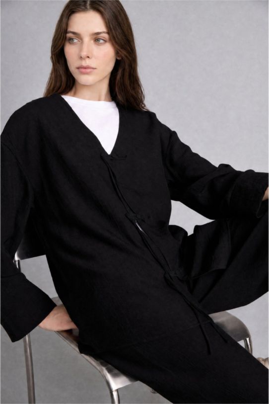 Regular Fit V Yaka Kimono