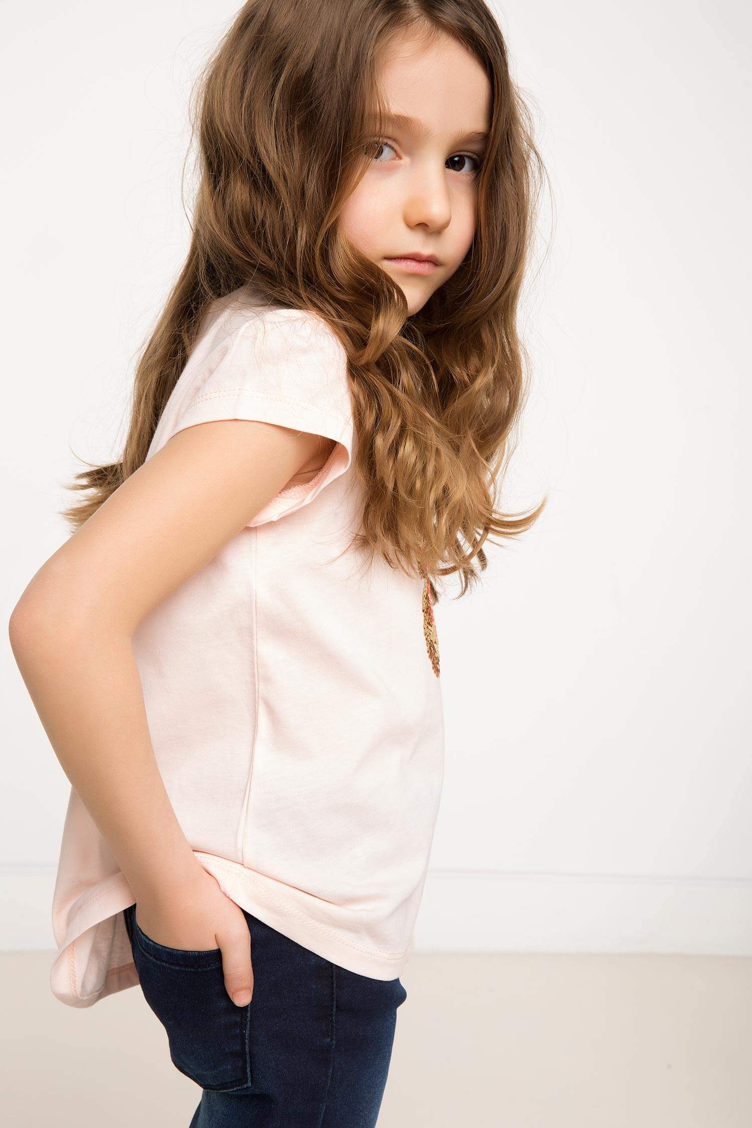 Defacto Payetli Kız Çocuk Body. 1