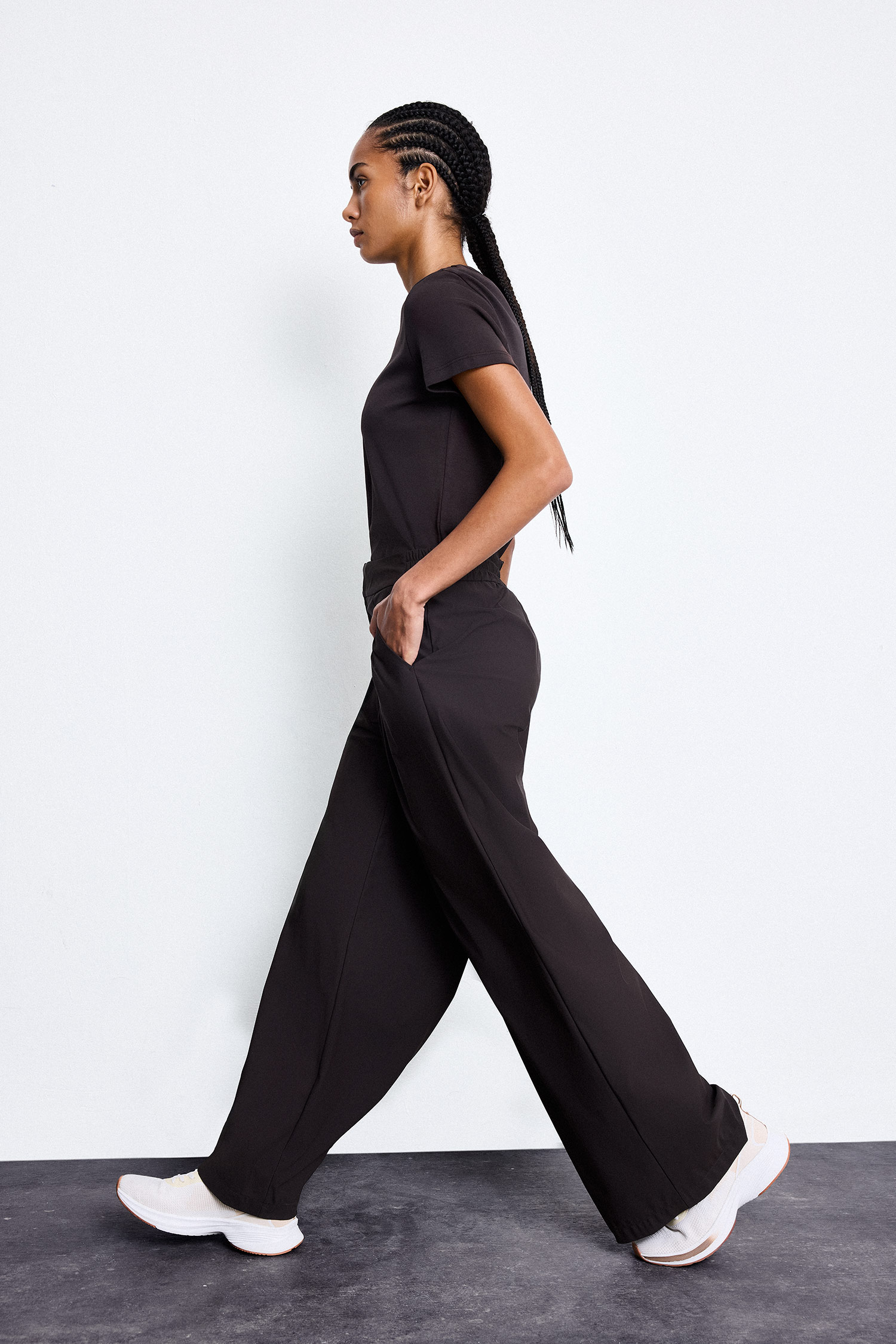 DeFacto Wide Leg Uzun Boy Pantolon görsel 3
