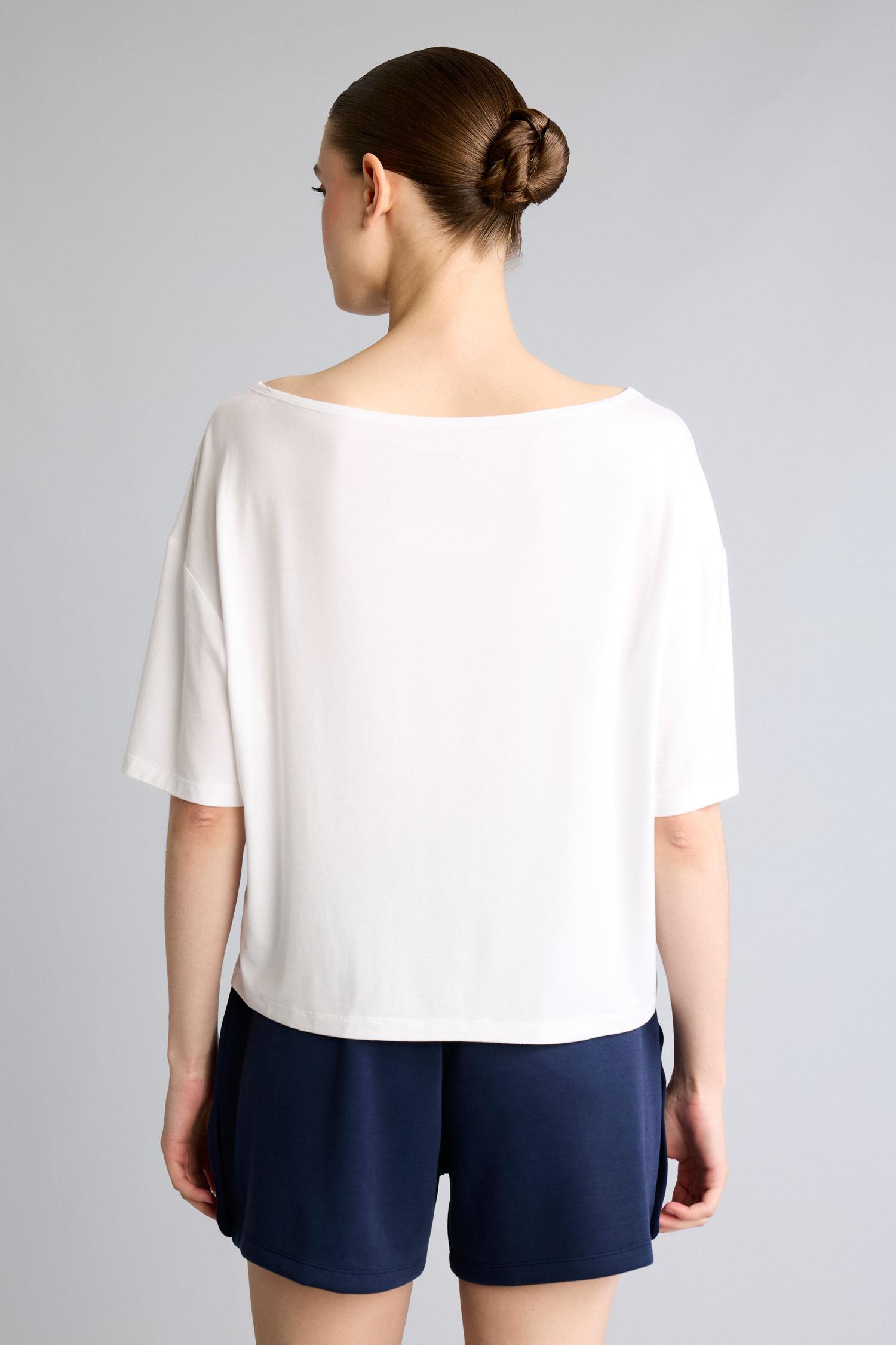 DeFacto Loose Fit Kısa Kollu Modal Baskılı Tişört görsel 8