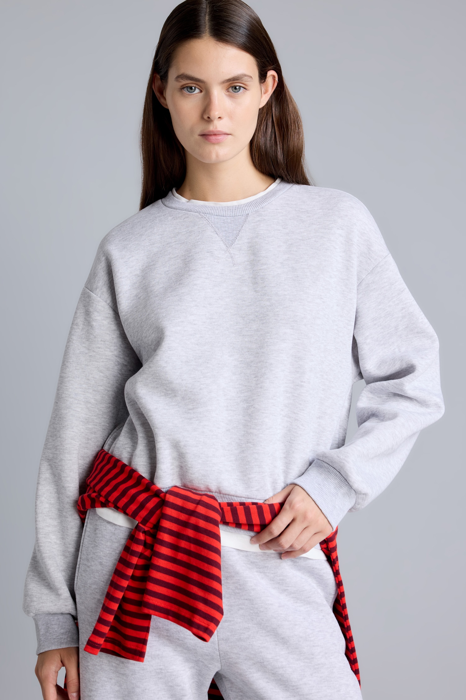 DeFacto Relax Fıt Basıc Sweatshirt