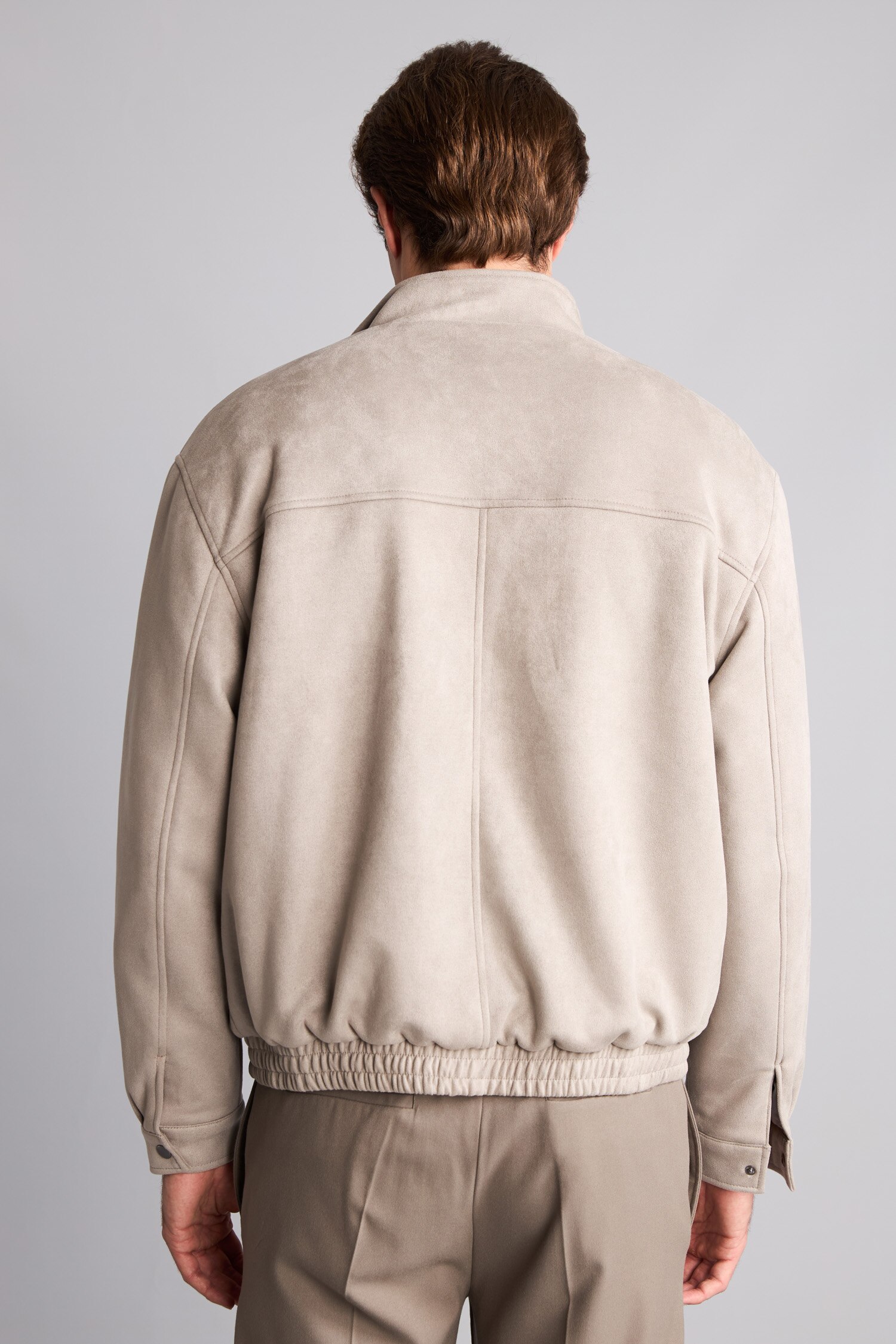 DeFacto Dik Yaka Oversize Pelüş Astar Mont görsel 6