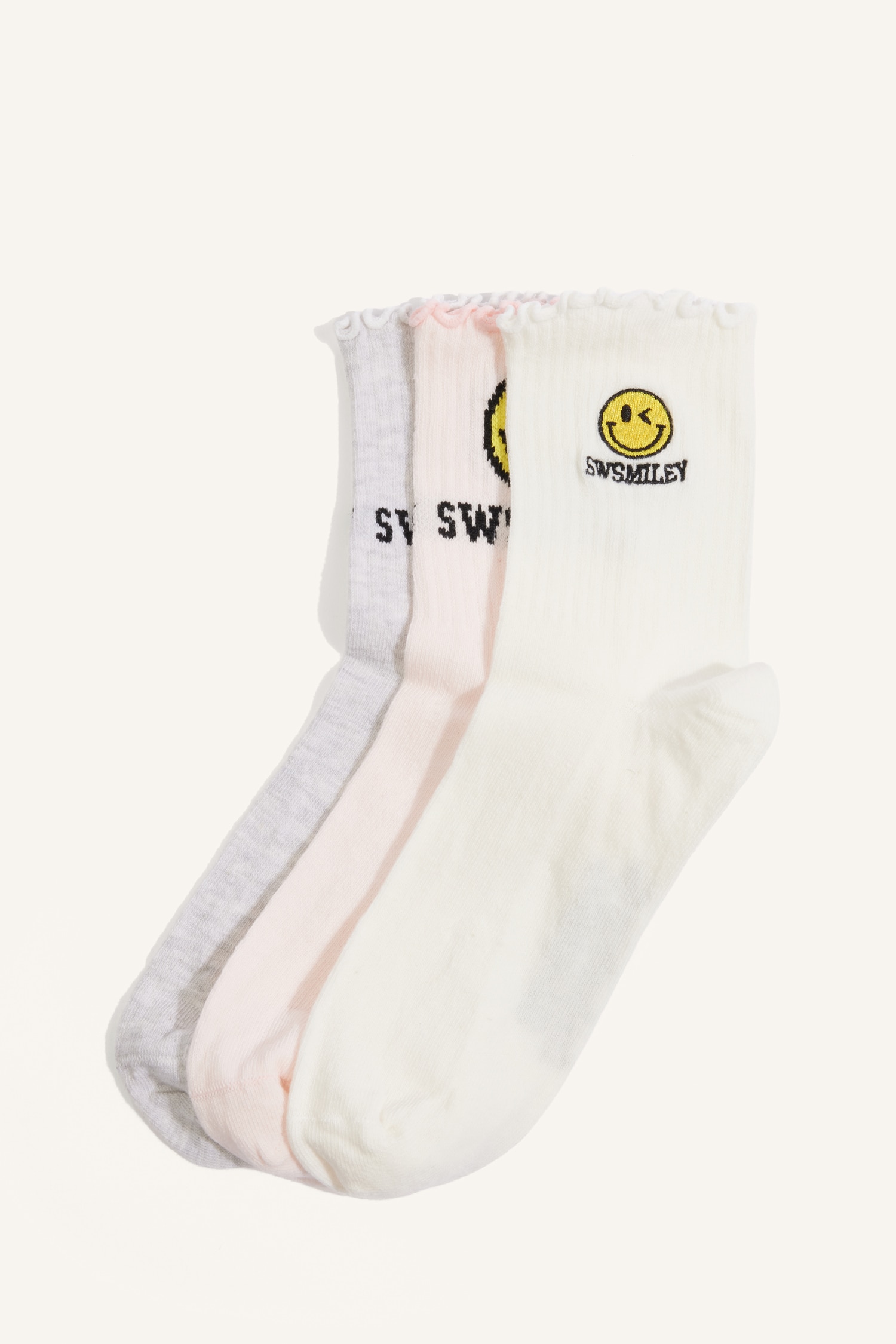 DeFacto SmileyWorld Pamuklu 3'Lü Çorap