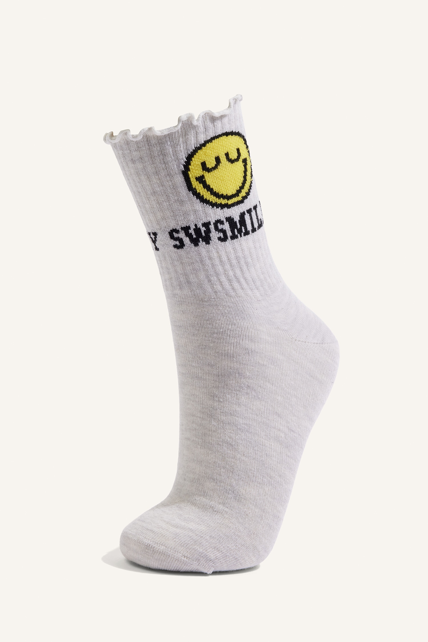 DeFacto SmileyWorld Pamuklu 3'Lü Çorap görsel 2