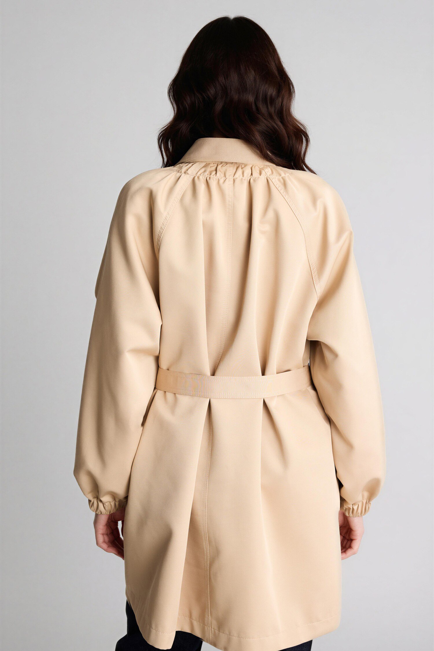 DeFacto Regular Fıt Gabardin Trençkot görsel 5