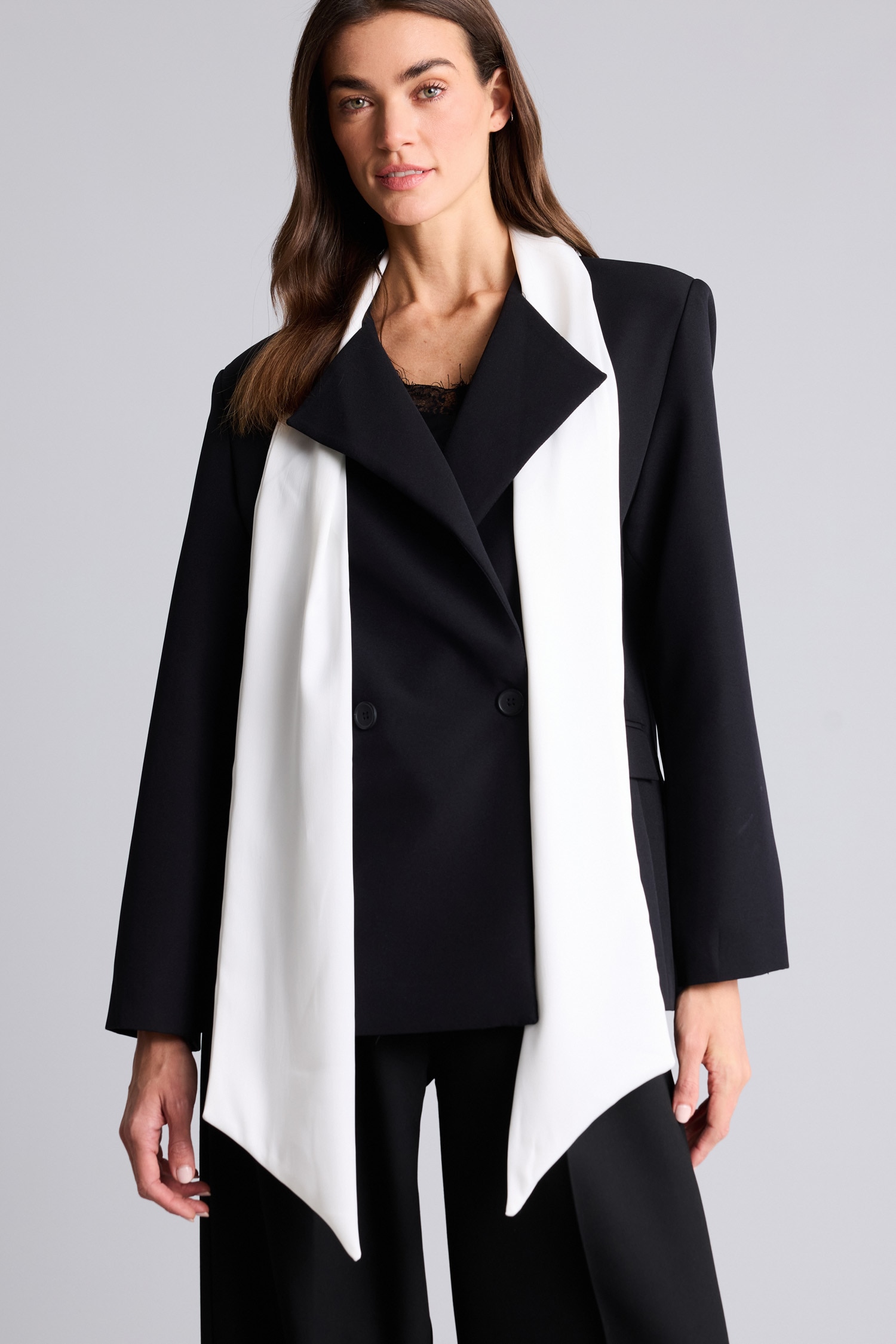 DeFacto Fularlı Blazer Ceket görsel 4