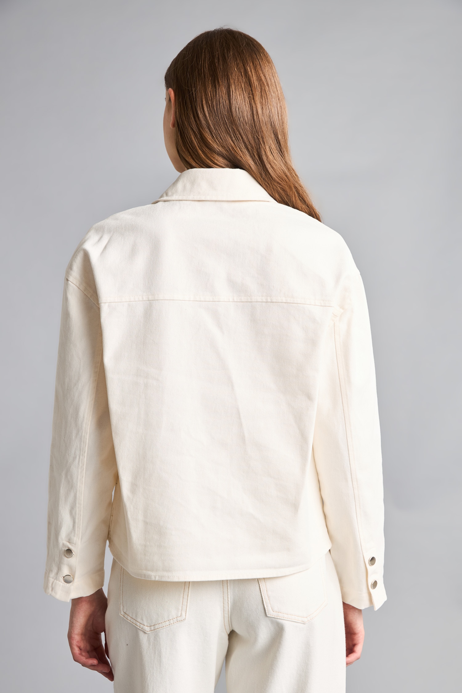 DeFacto %100 Pamuk Regular Fıt Gömlek Yaka Gabardin Blazer Ceket görsel 6