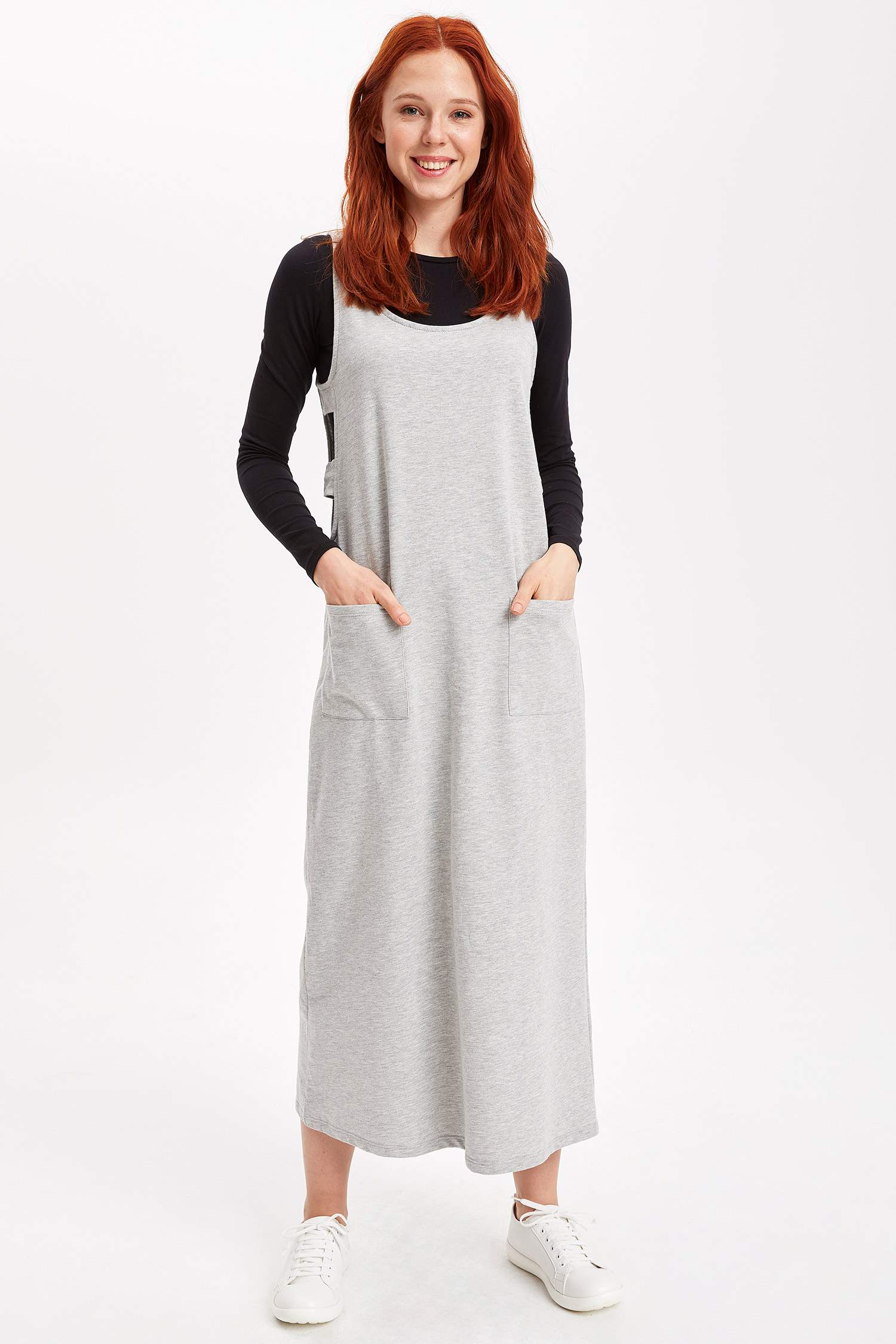 Defacto Cepli Uzun Elbise. 2